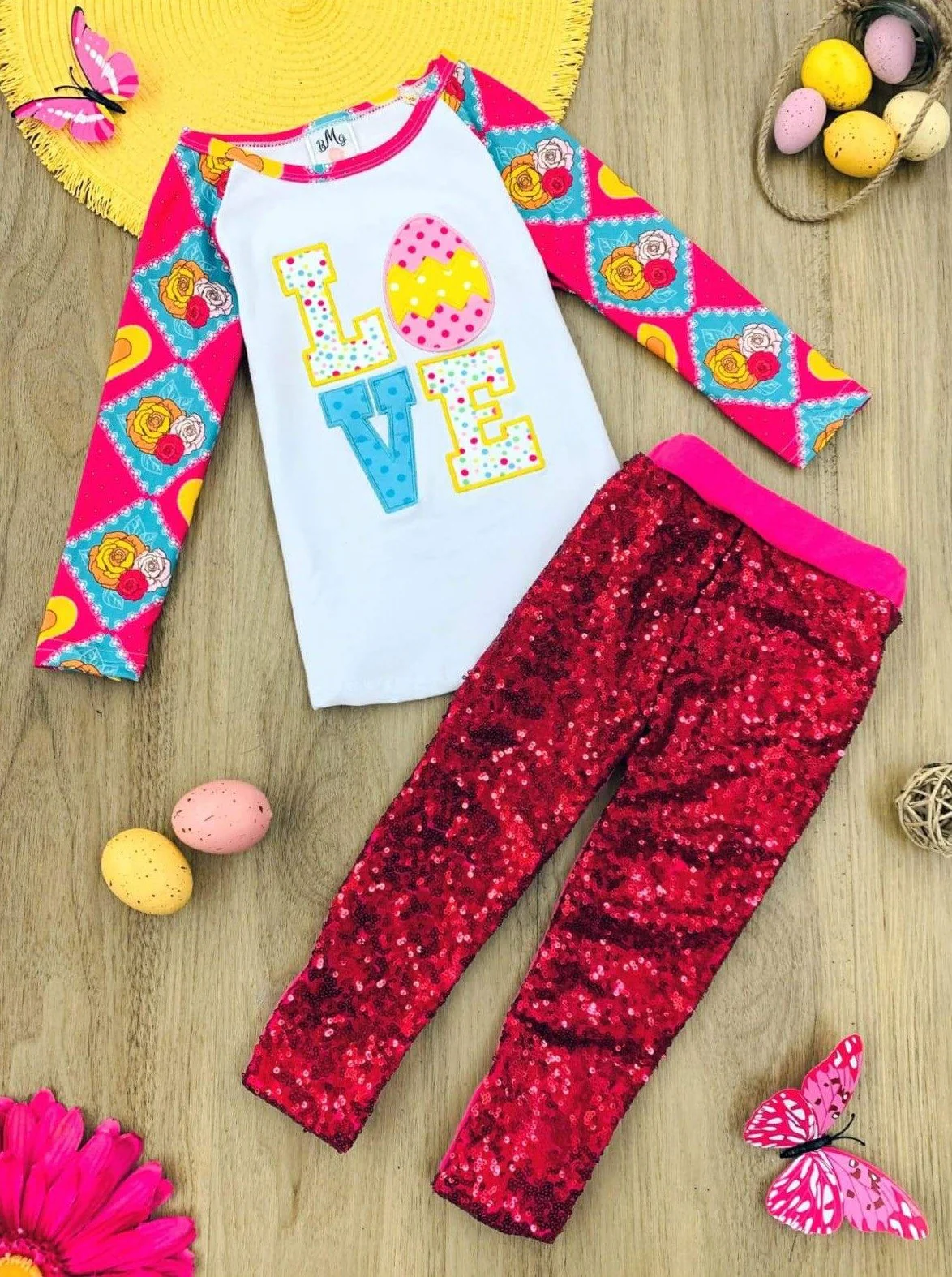 Easter Egg Magic Sparkle Legging Set - Image 3