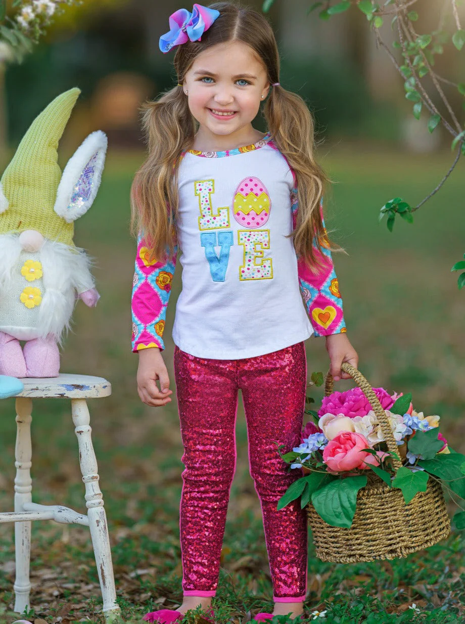 Easter Egg Magic Sparkle Legging Set - Image 5