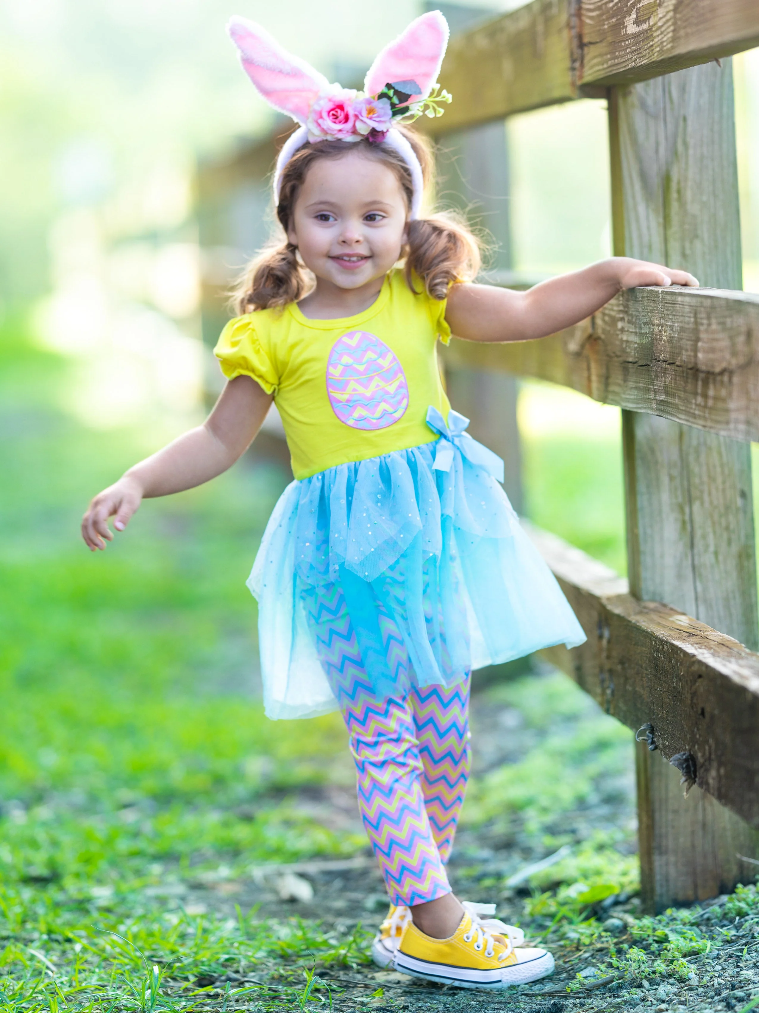 Easter Egg Hunter Sequin Tutu Legging Set - Image 2