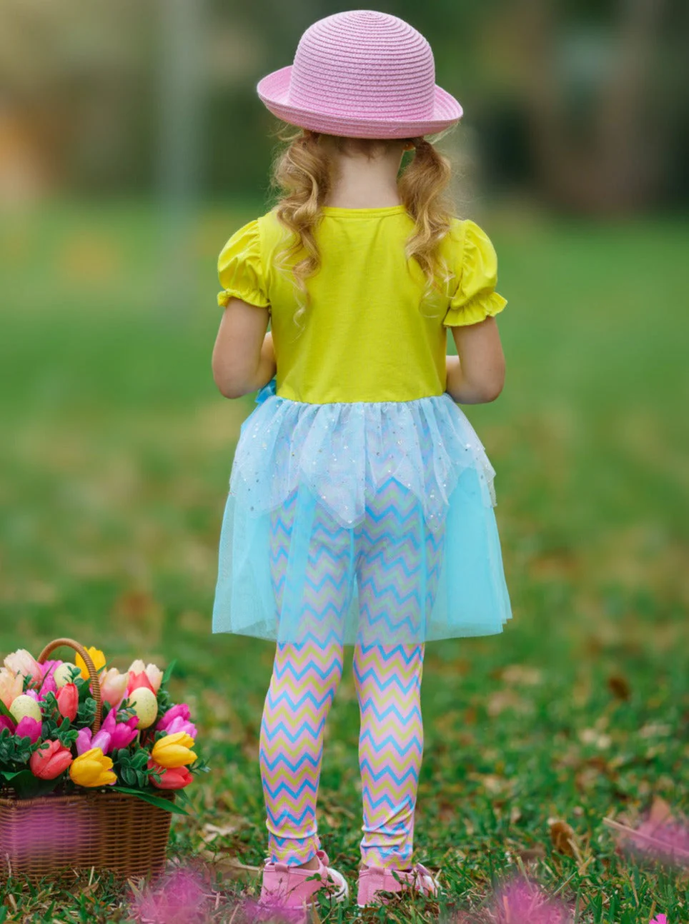 Easter Egg Hunter Sequin Tutu Legging Set - Image 5