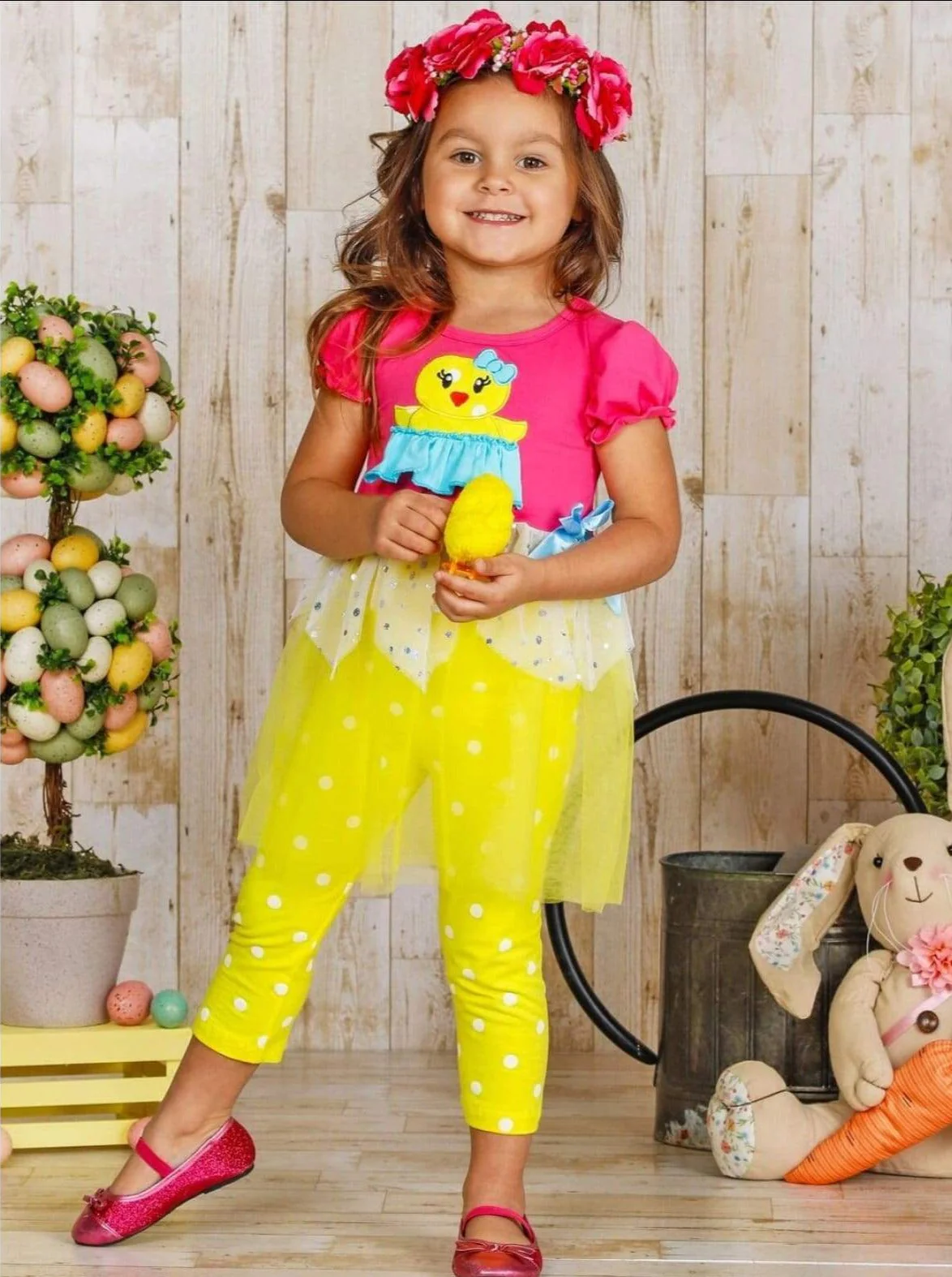 Sparkle Chickadee Tutu Capris Legging Set - Image 5