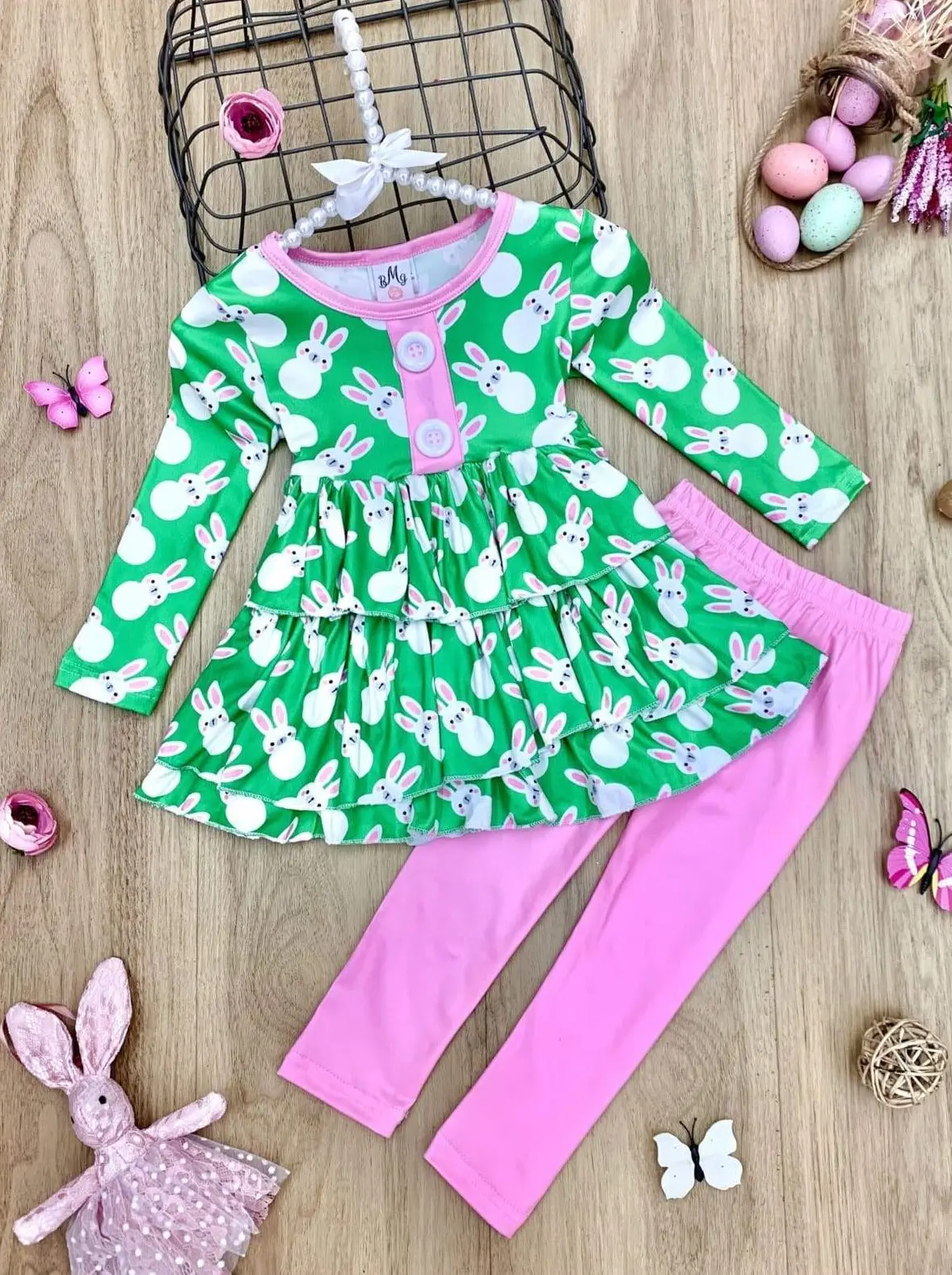 Peep This Bunny Pink Legging Set - Image 3