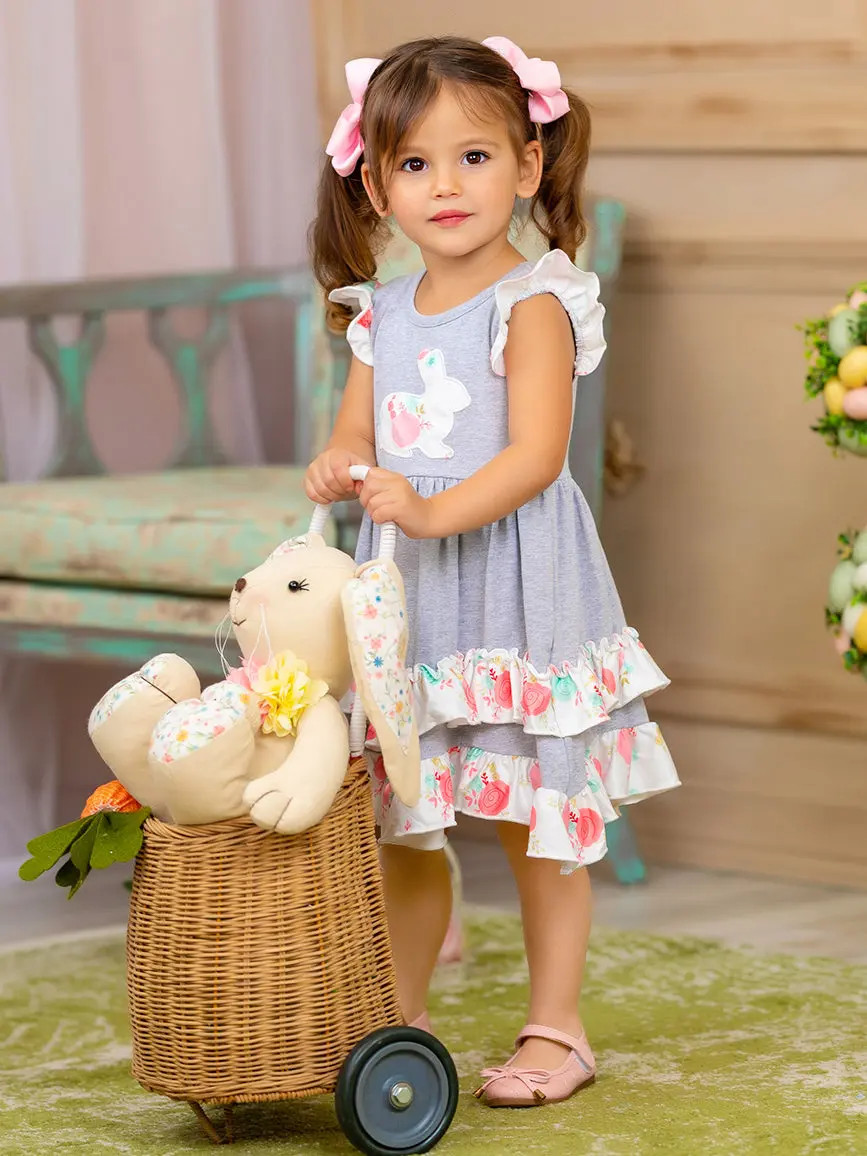 Bunny Flutter Sleeve Tiered Ruffle Dress - Image 7