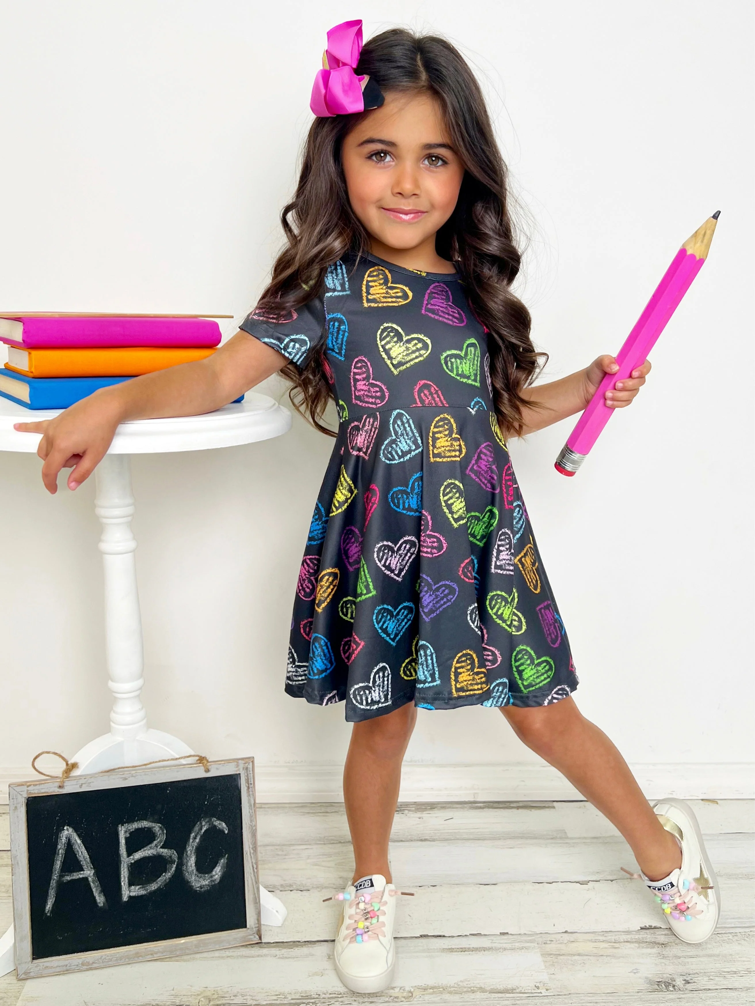 Loves To Learn Electric Hearts Dress - Image 2