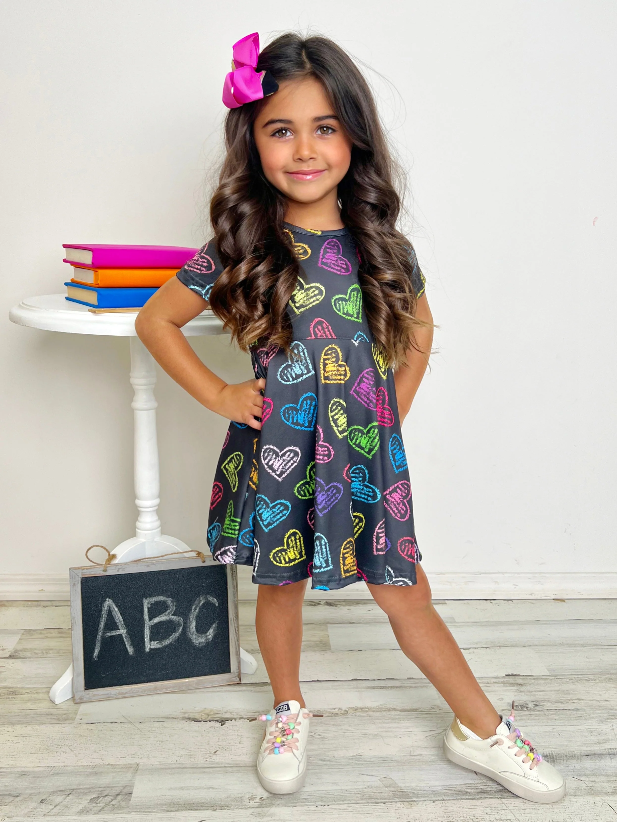 Loves To Learn Electric Hearts Dress - Image 5