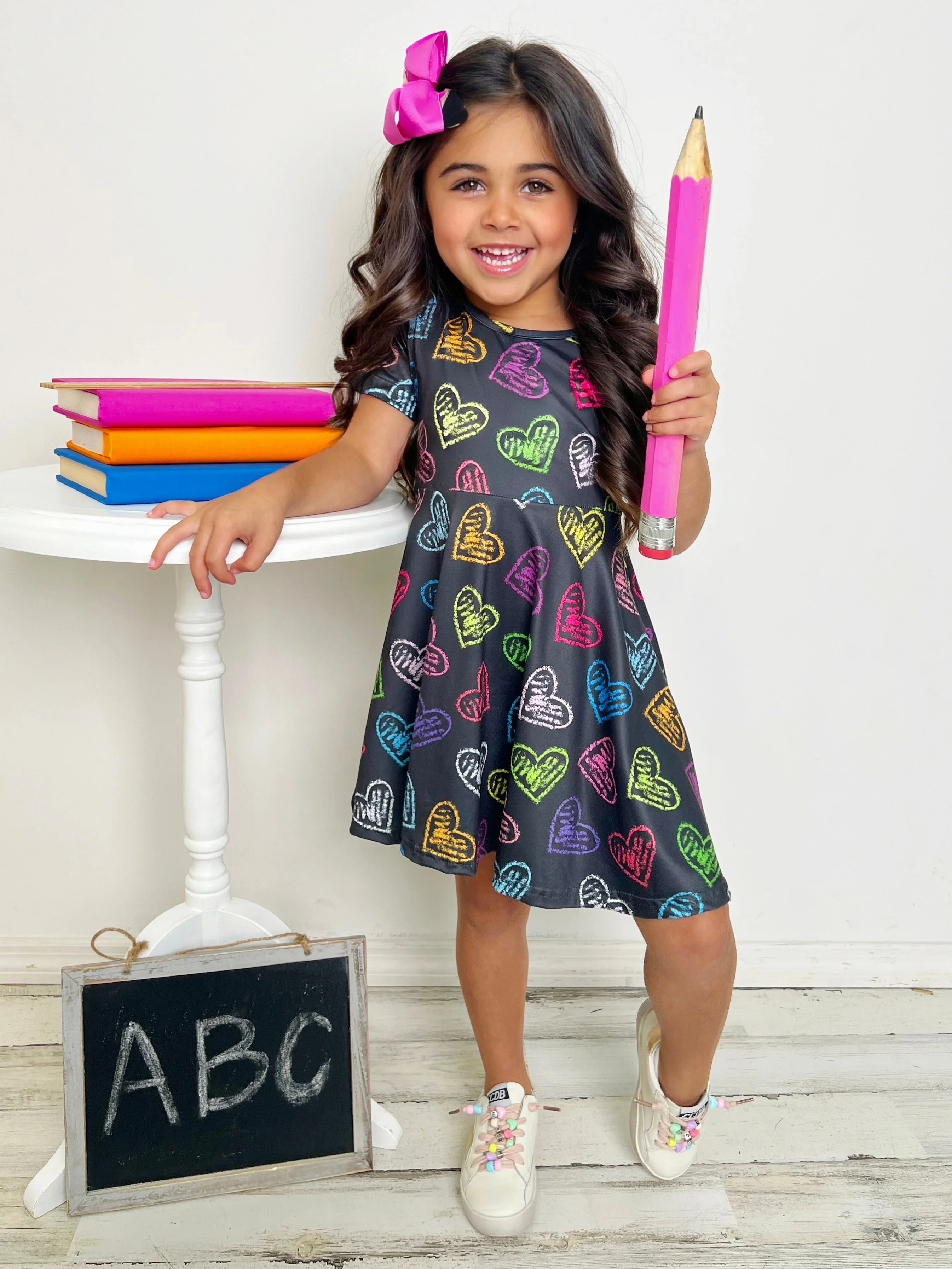 Loves To Learn Electric Hearts Dress - Image 6