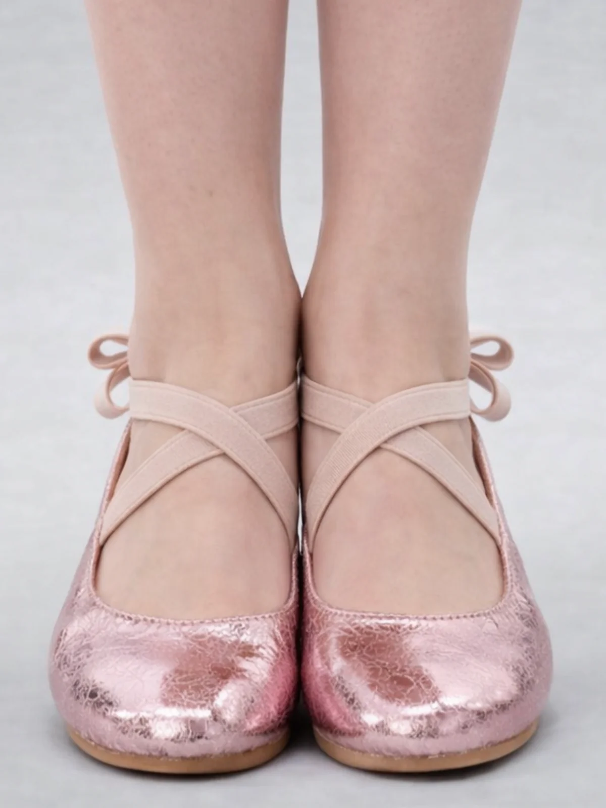 Girls Elegant Bow-Tie Ballet Flats by Liv and Mia - Image 3