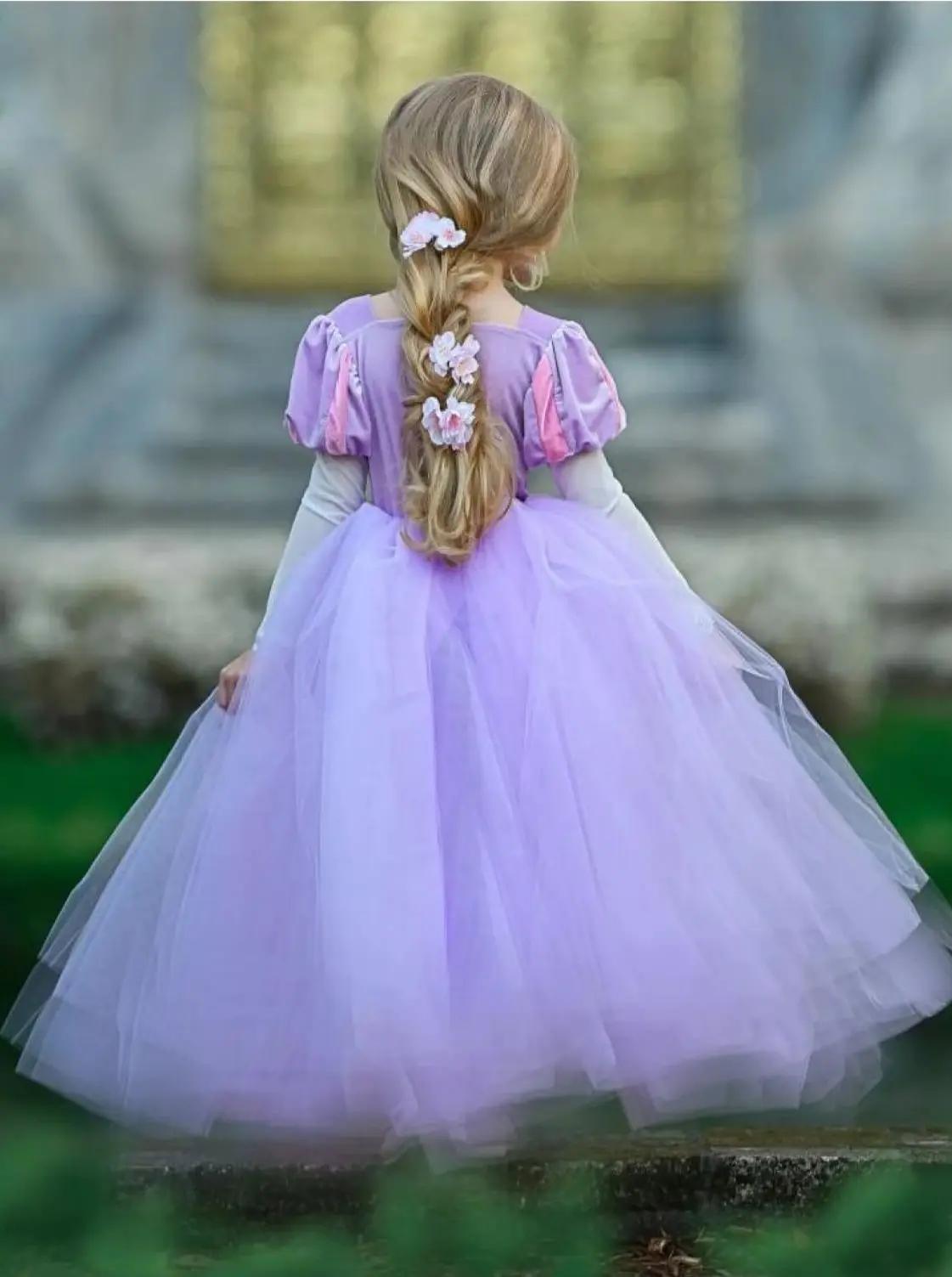 Girls Enchanted Hair Princess Costume Gown - Image 5