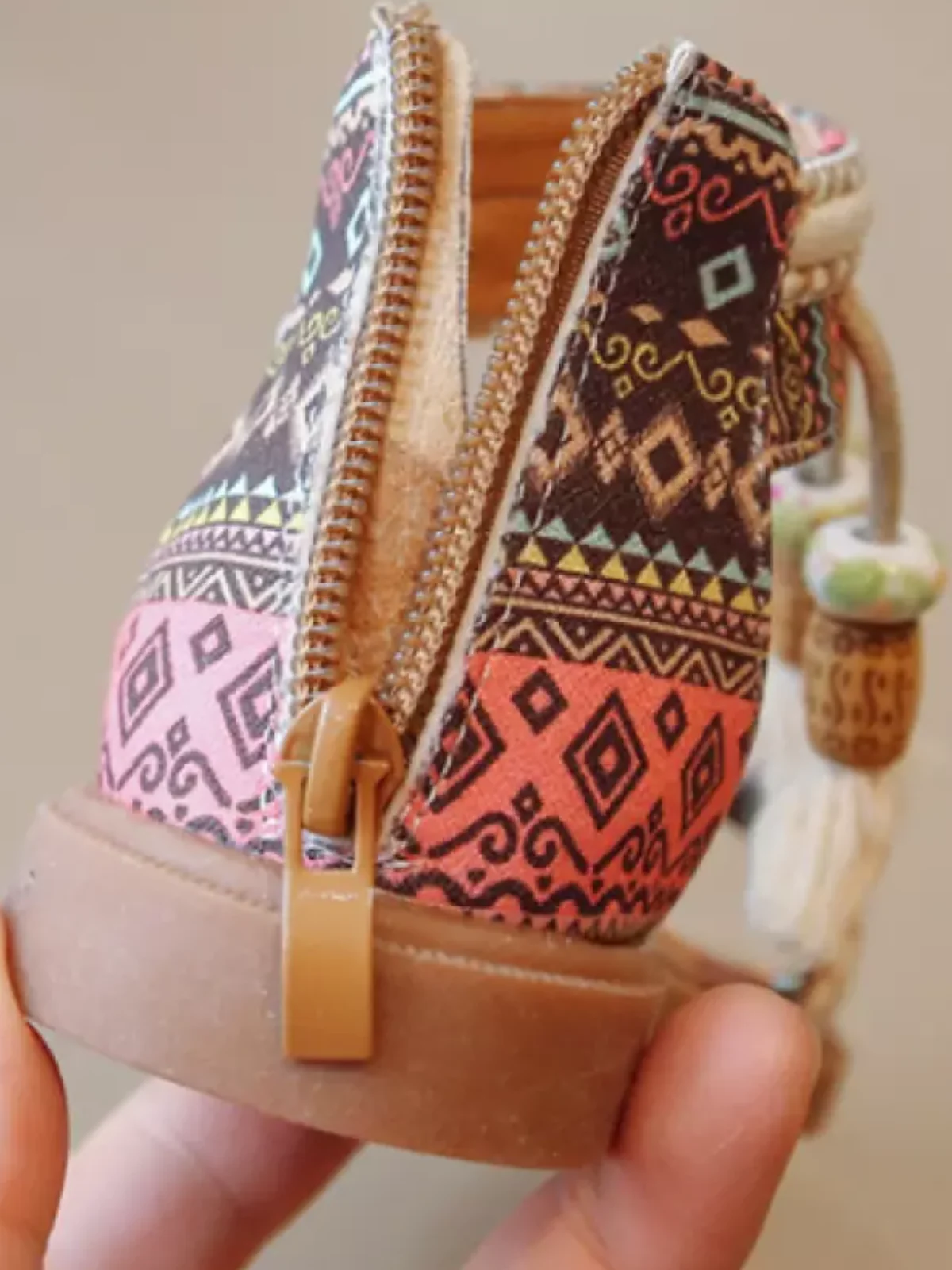 Boho Tassel Gladiator Sandals by Liv and Mia - Image 5