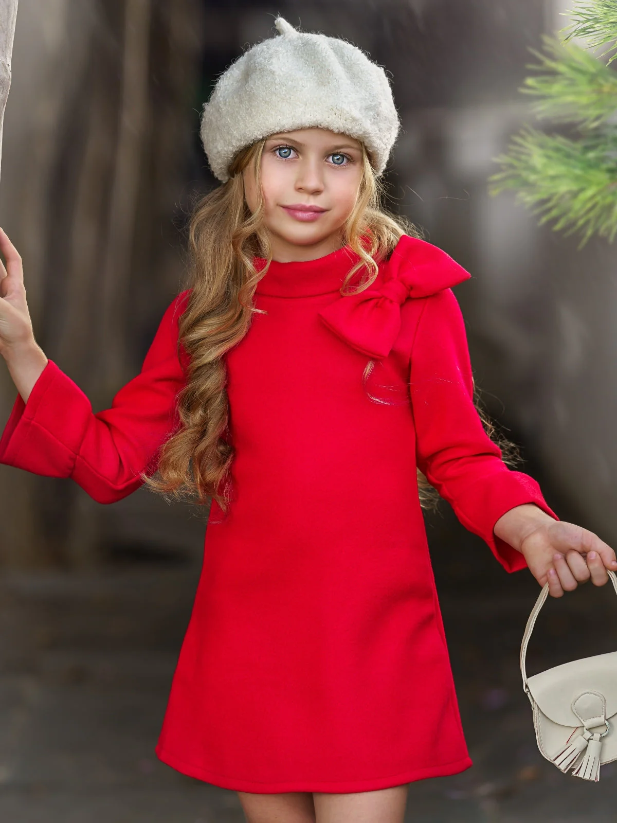 Fancy Fabulous Bow Cherry A-Line Dress - Image 6