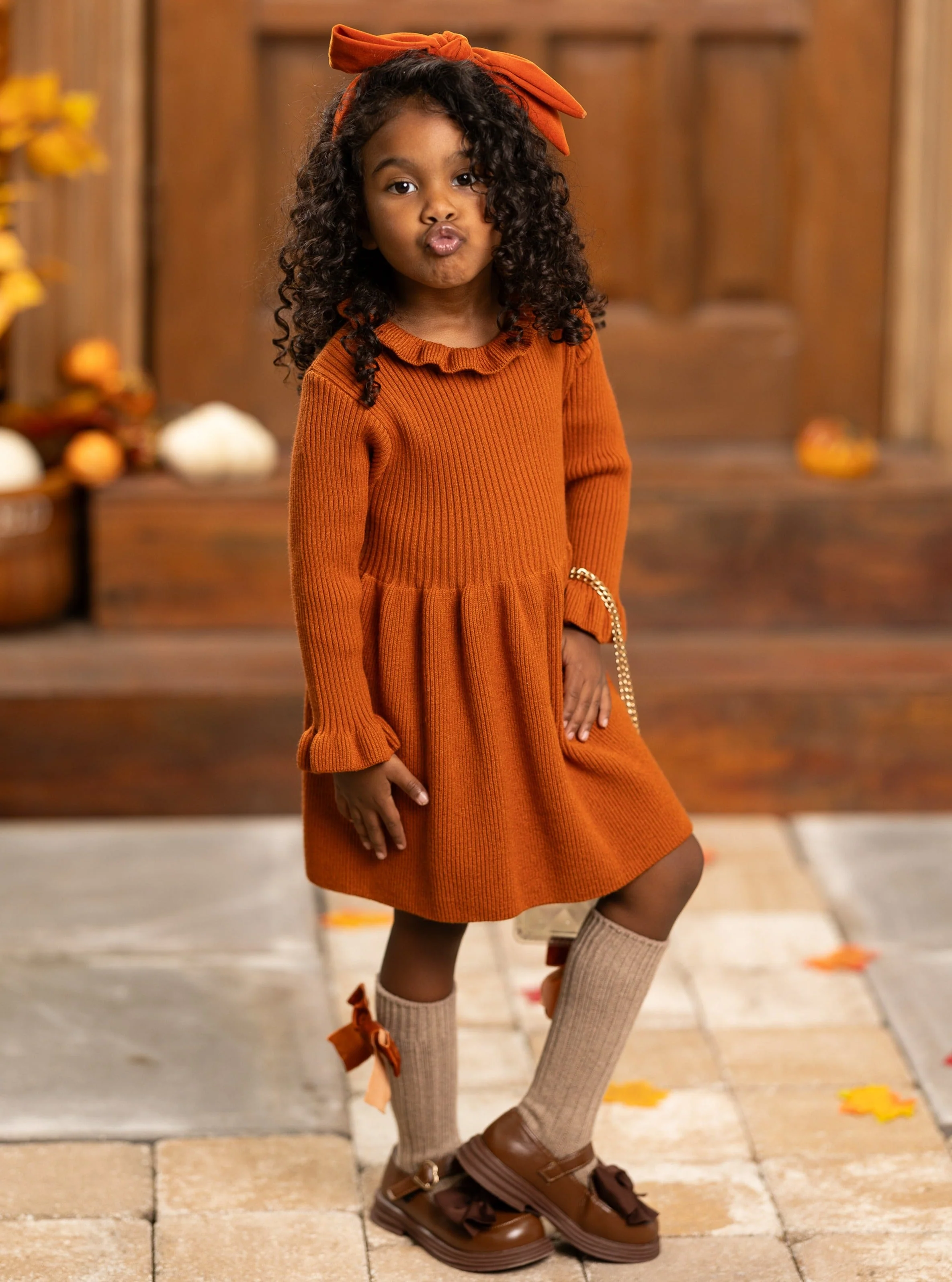 Making Fall Memories Knit Sweater Dress - Image 8