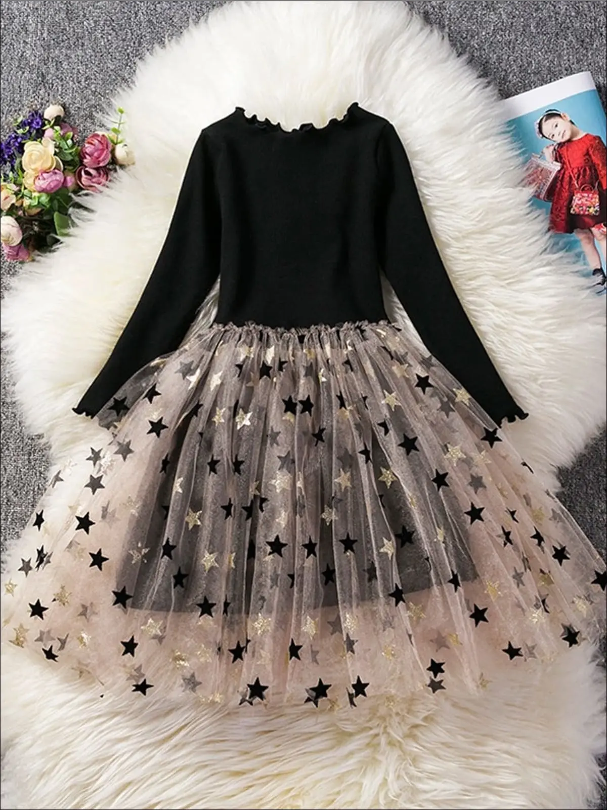 Eyes To The Skies Sweater Tutu Dress - Image 3