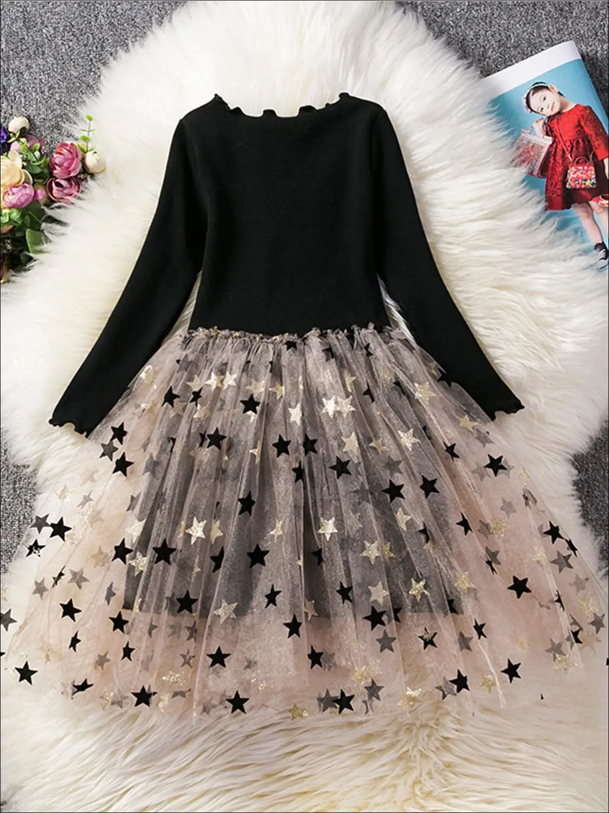 Eyes To The Skies Sweater Tutu Dress - Image 4