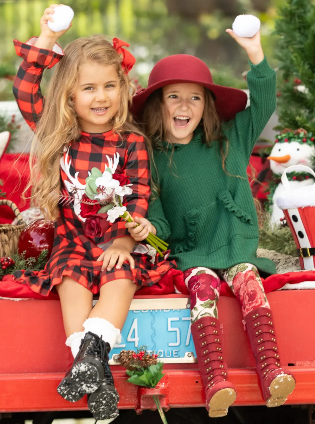 Leading The Way Checkered Plaid Ruffle Dress - Image 5