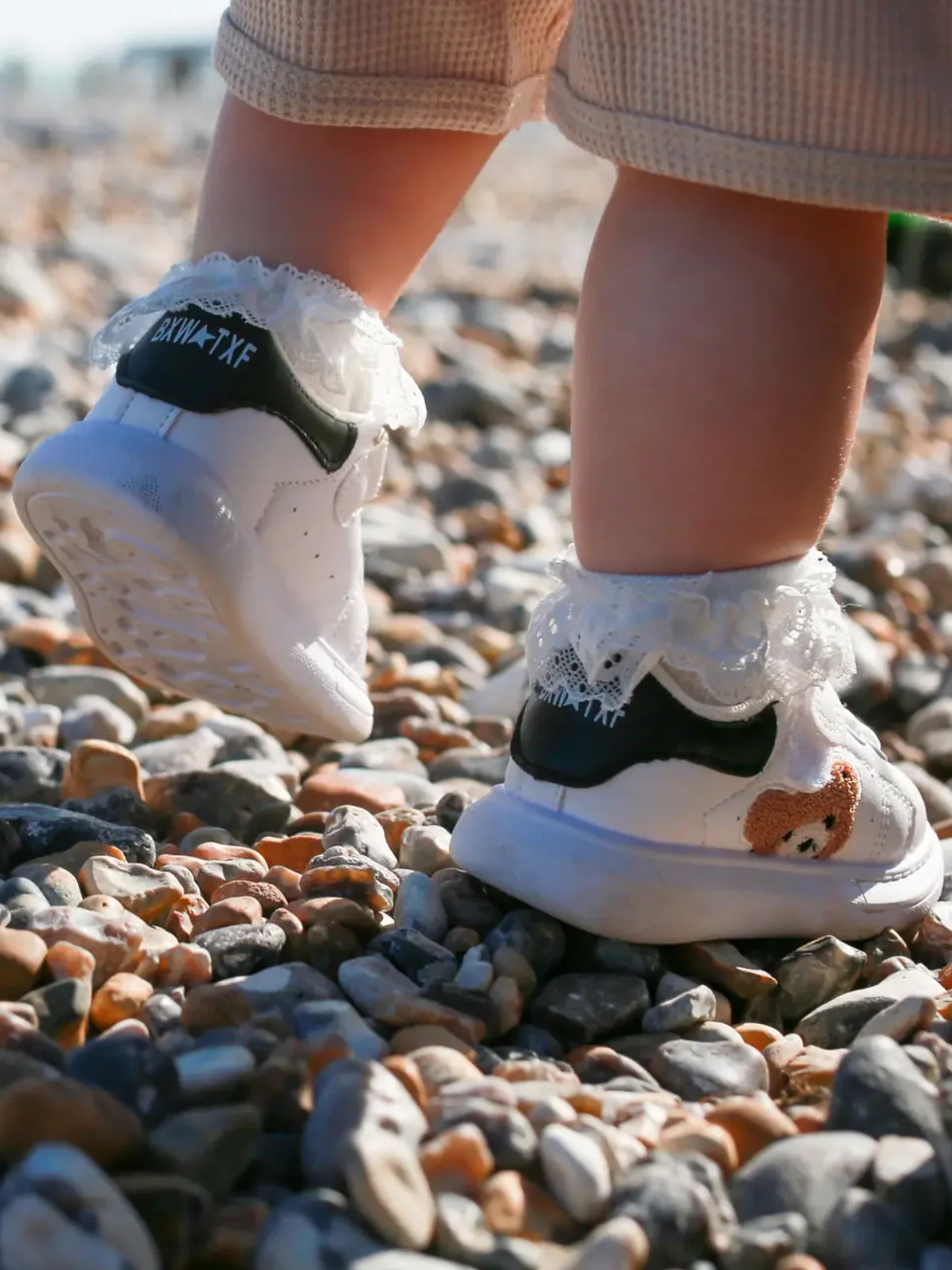Girls Fashion Teddy Bear Sneakers By Liv and Mia - Image 5