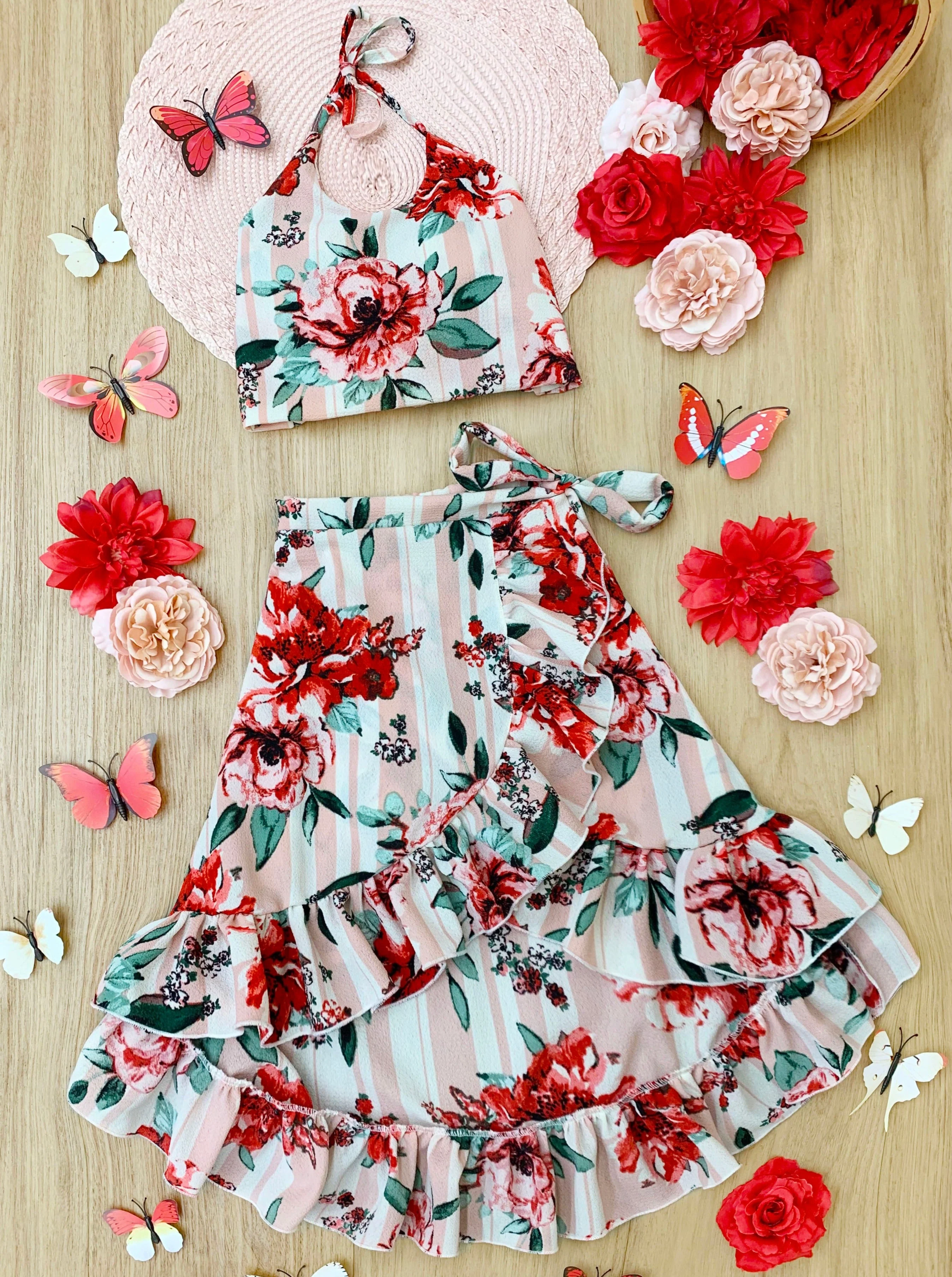 Ready, Set, Pose Wrap Skirt Set - Image 2