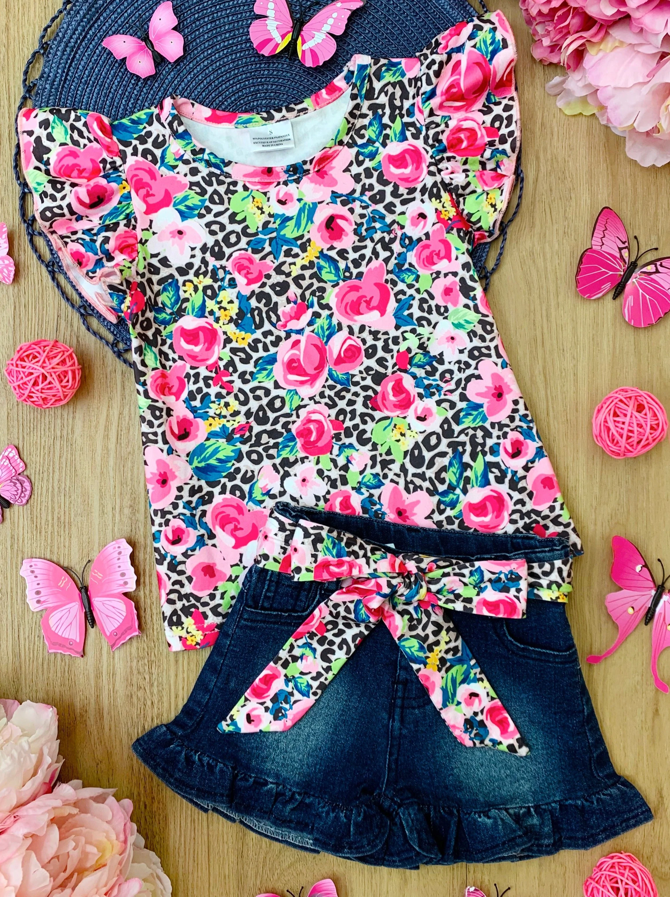 Fierce Bloomer Denim Short Set - Image 4