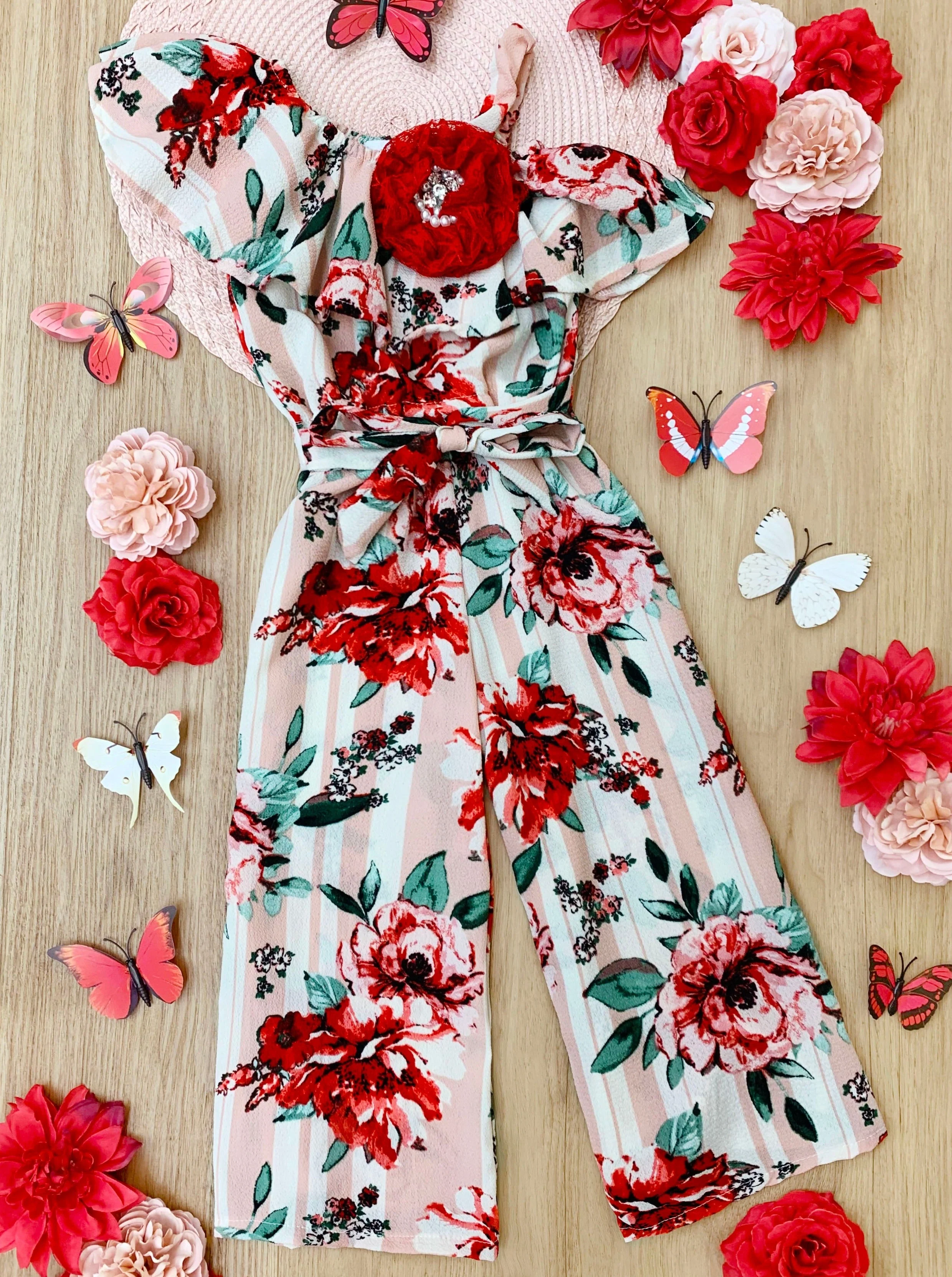 Flower Party One Shoulder Jumpsuit - Image 6