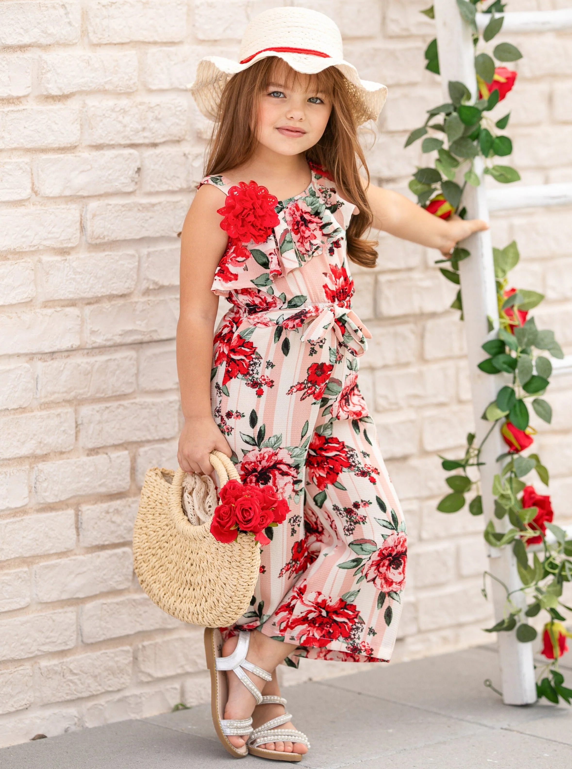 Flower Party One Shoulder Jumpsuit - Image 7
