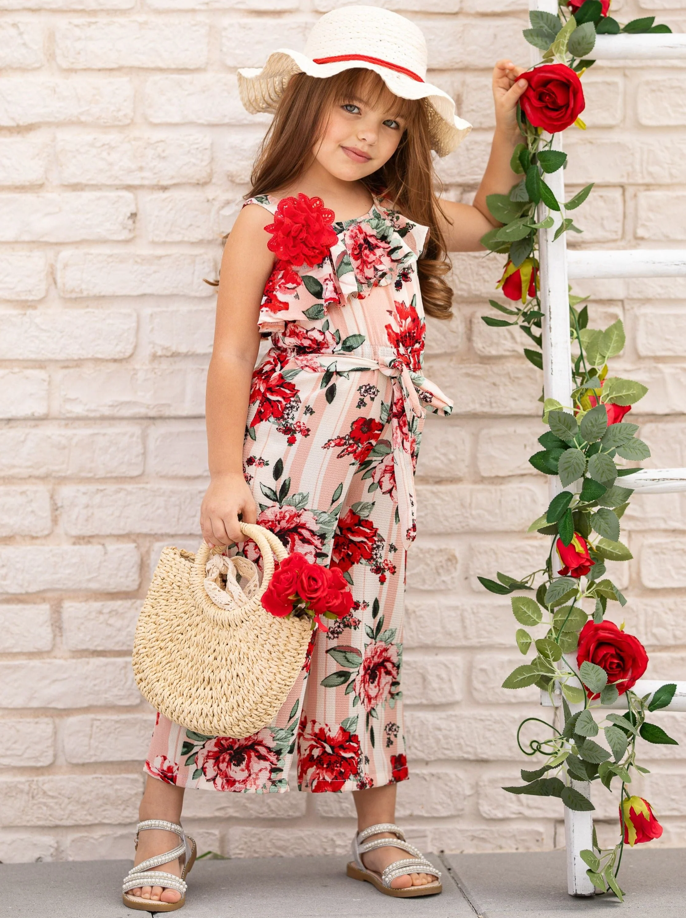 Flower Party One Shoulder Jumpsuit - Image 8