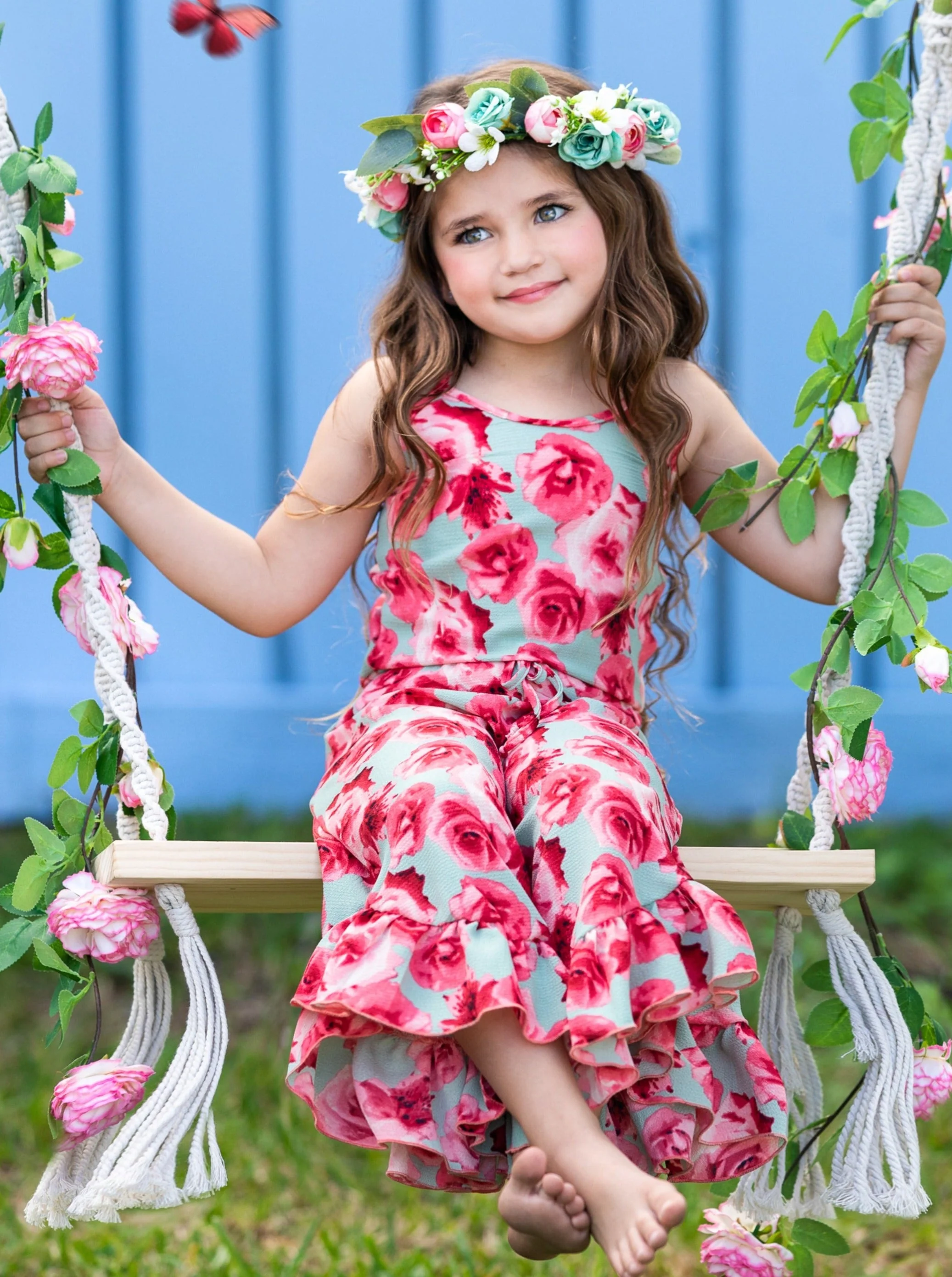 Flowers Are Forever Ruffle Hem Jumpsuit - Image 13