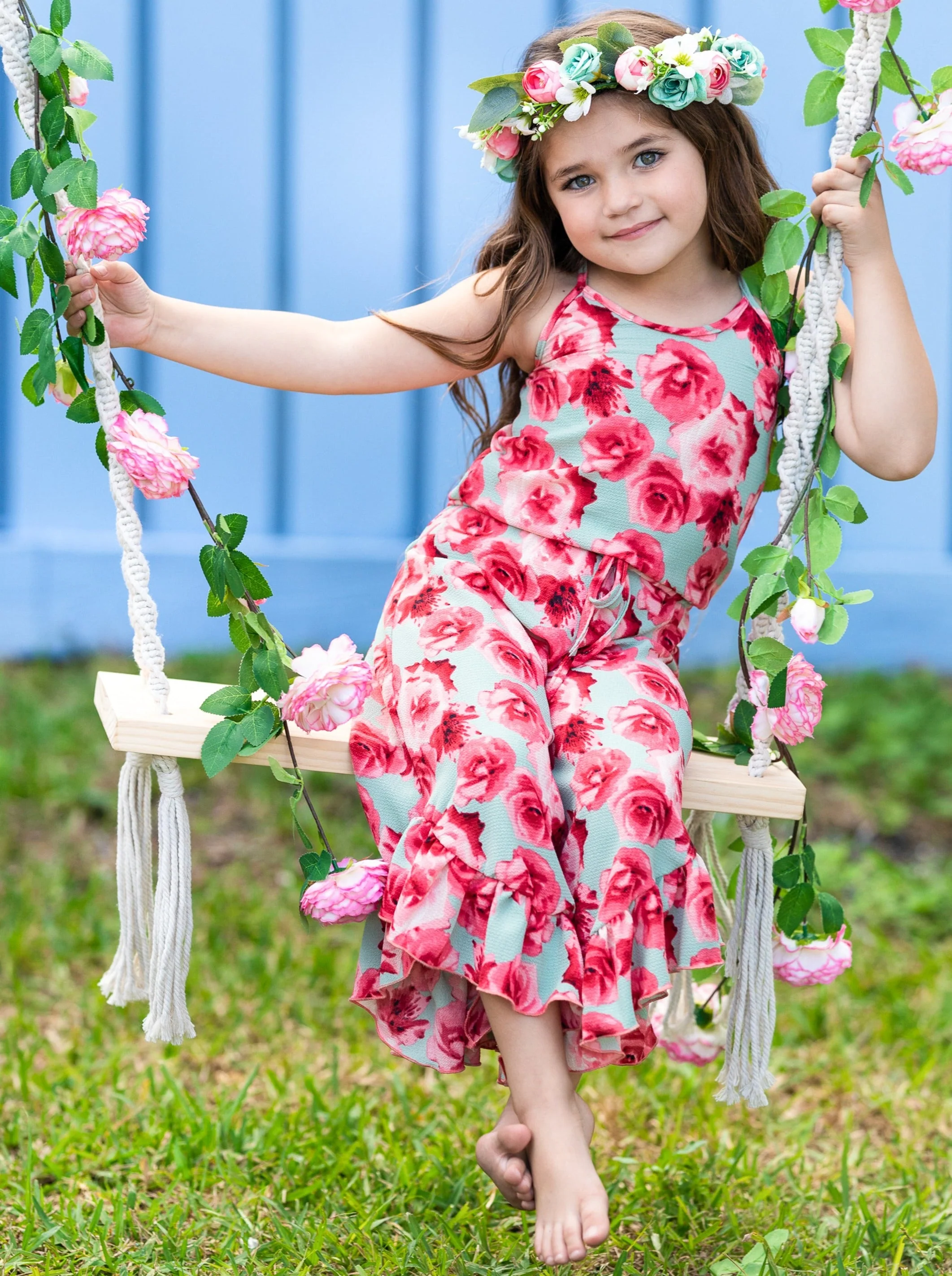 Flowers Are Forever Ruffle Hem Jumpsuit - Image 15