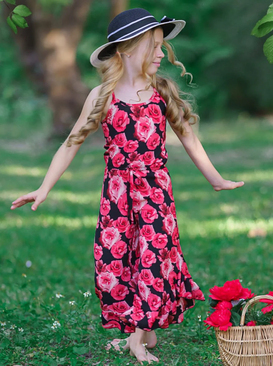 Flowers Are Forever Ruffle Hem Jumpsuit - Image 4
