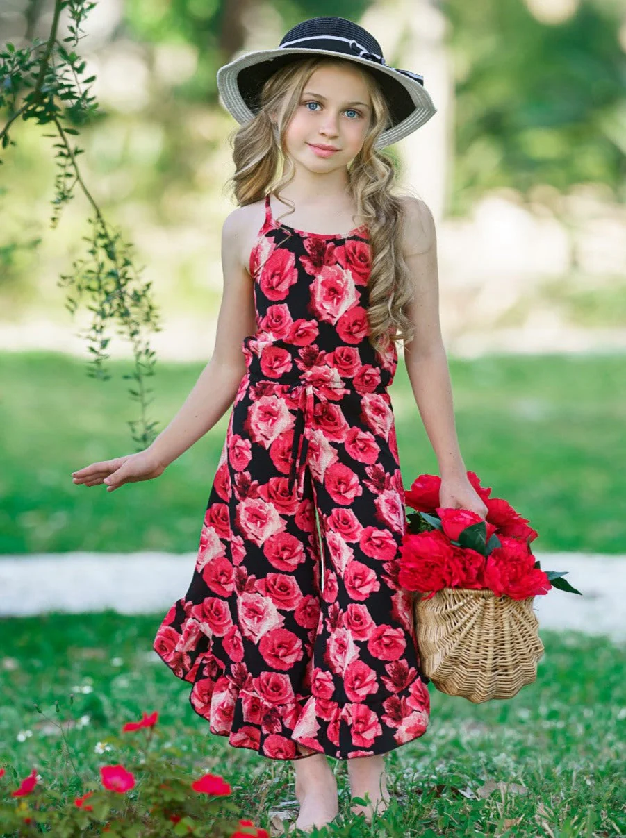 Flowers Are Forever Ruffle Hem Jumpsuit - Image 5
