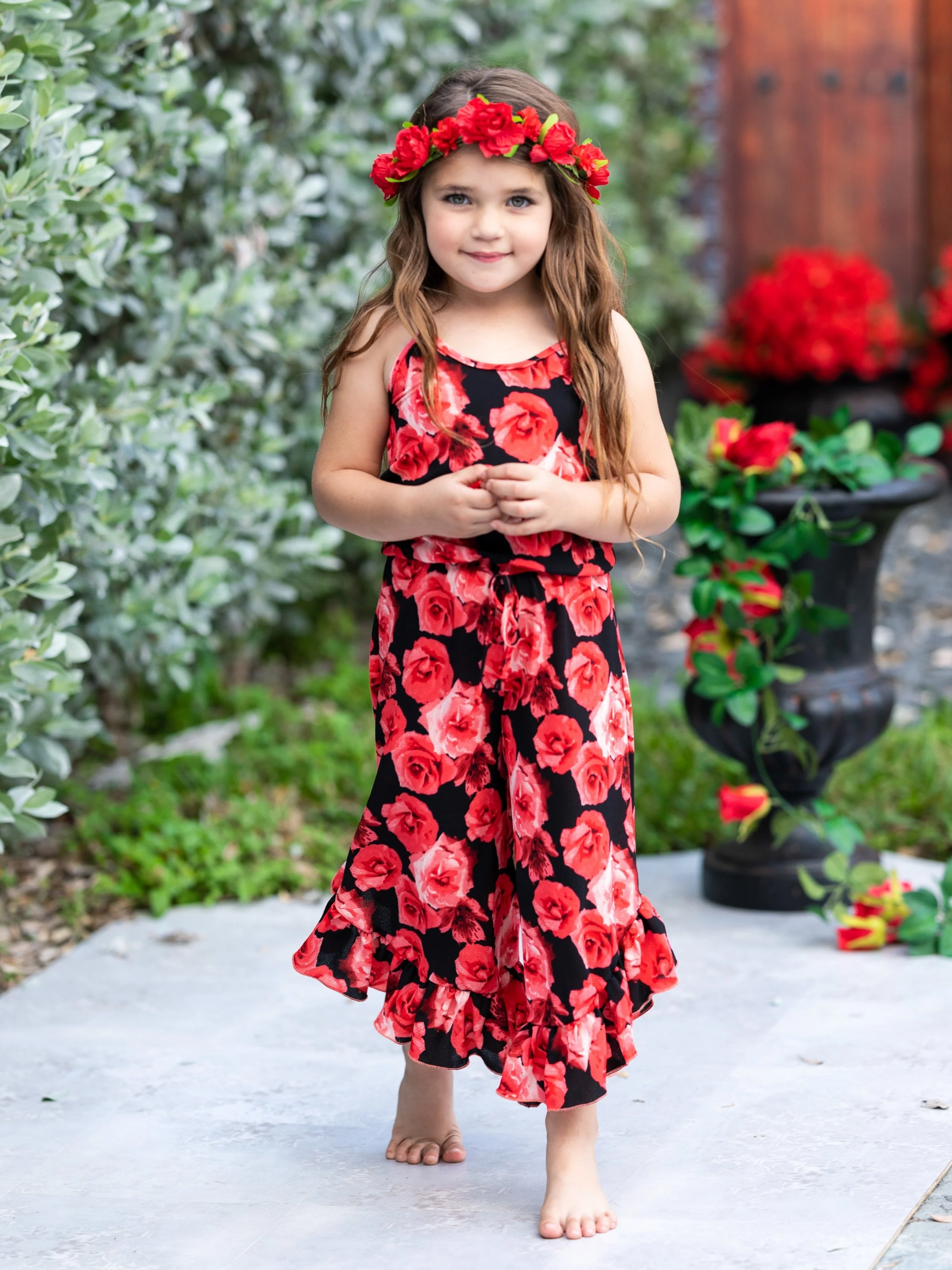 Flowers Are Forever Ruffle Hem Jumpsuit - Image 6