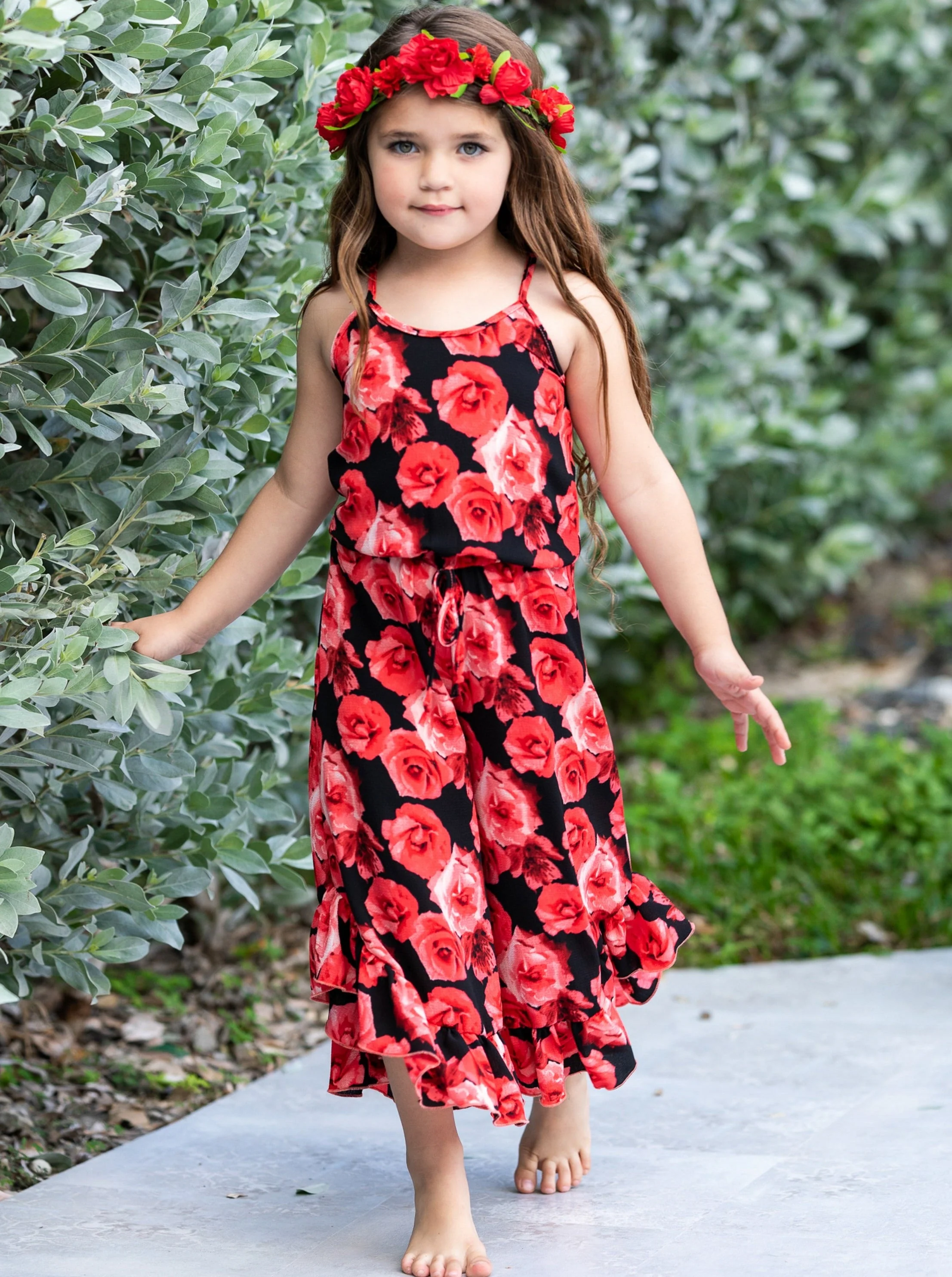 Flowers Are Forever Ruffle Hem Jumpsuit - Image 7