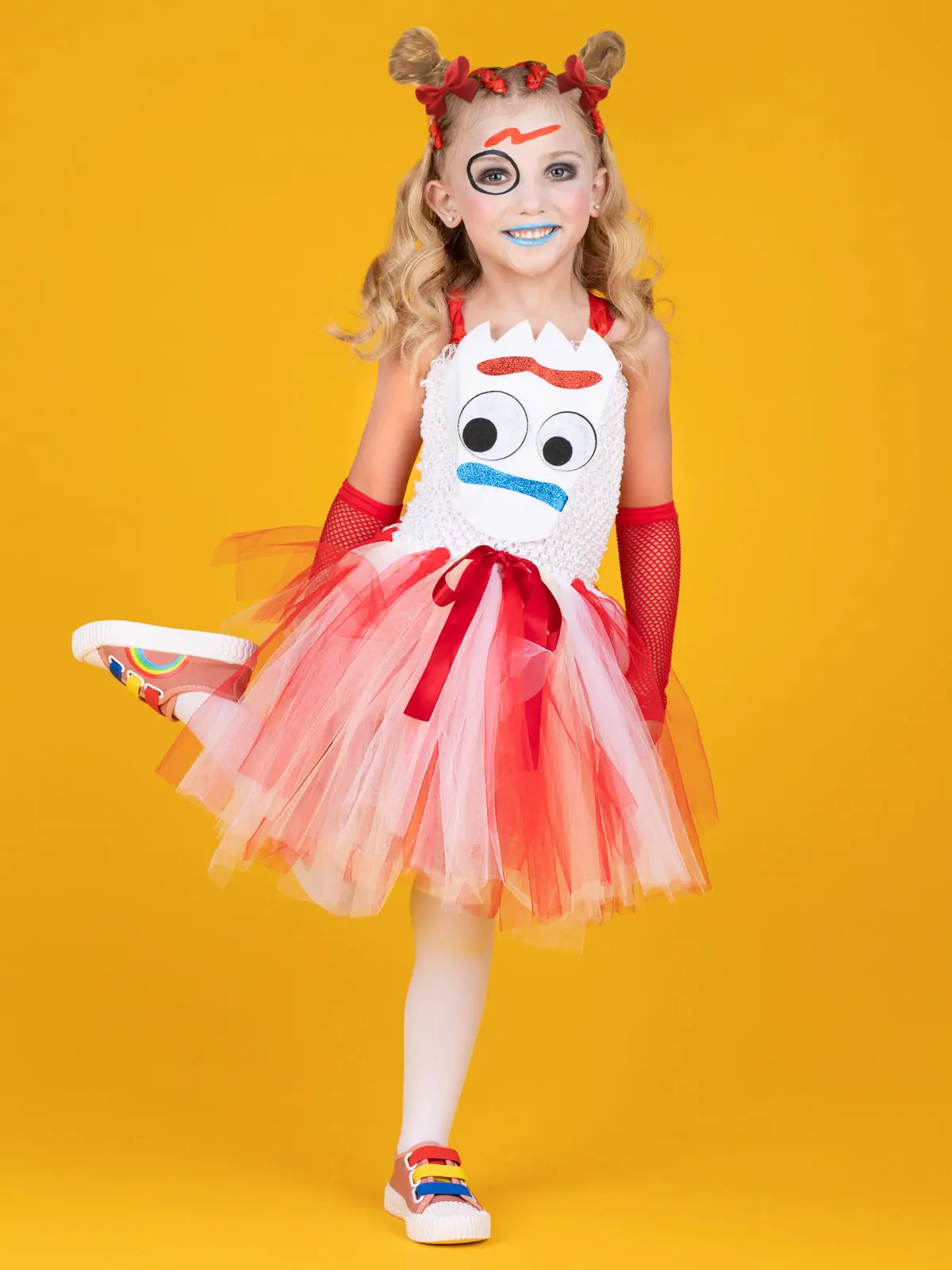 Girls Forky Toy Tutu Costume Dress - Image 3