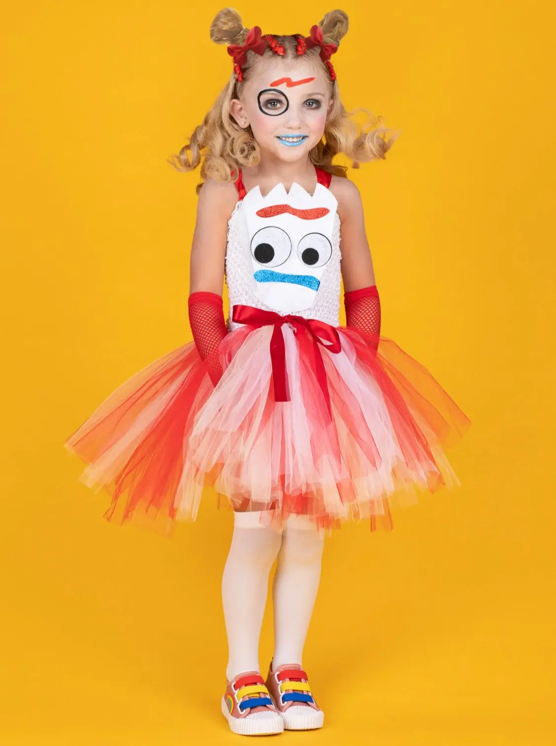 Girls Forky Toy Tutu Costume Dress - Image 4