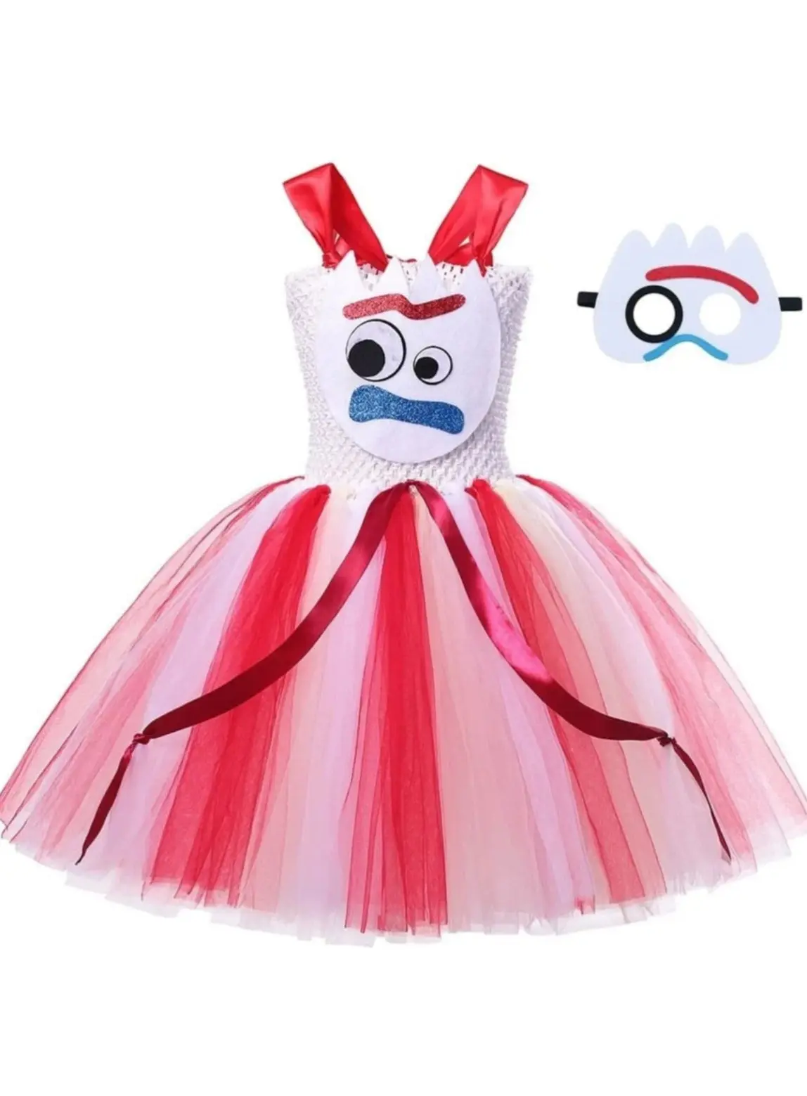 Girls Forky Toy Tutu Costume Dress - Image 6