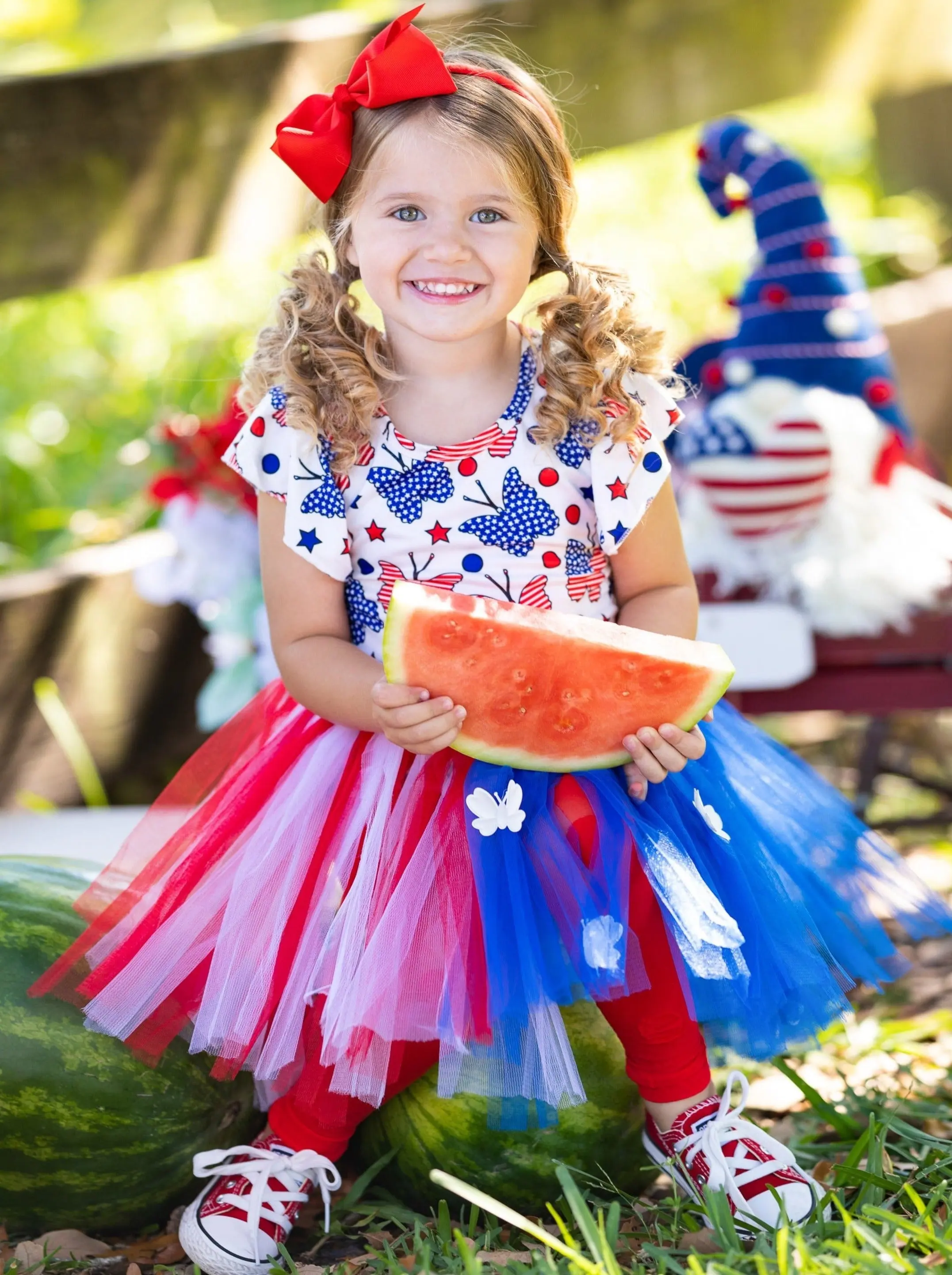 Bold Butterfly Top and Tutu Skirt Set - Image 6