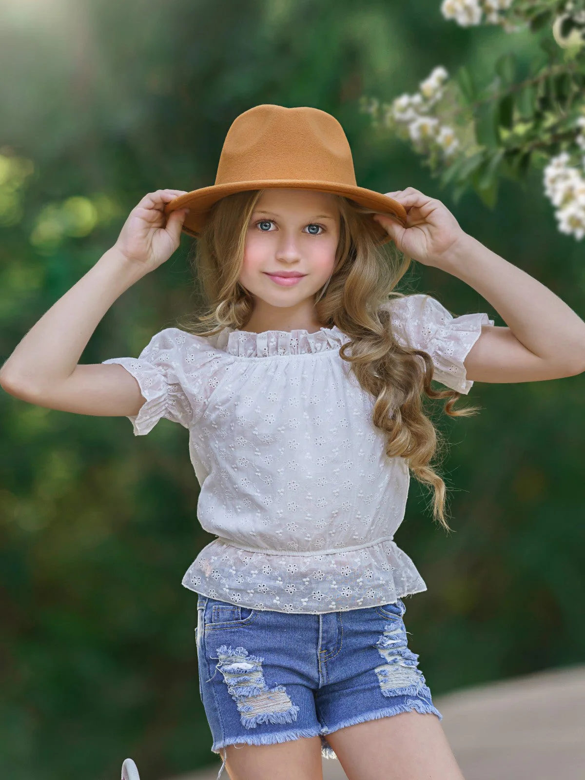 Frilly Fun Denim Shorts Set - Image 5