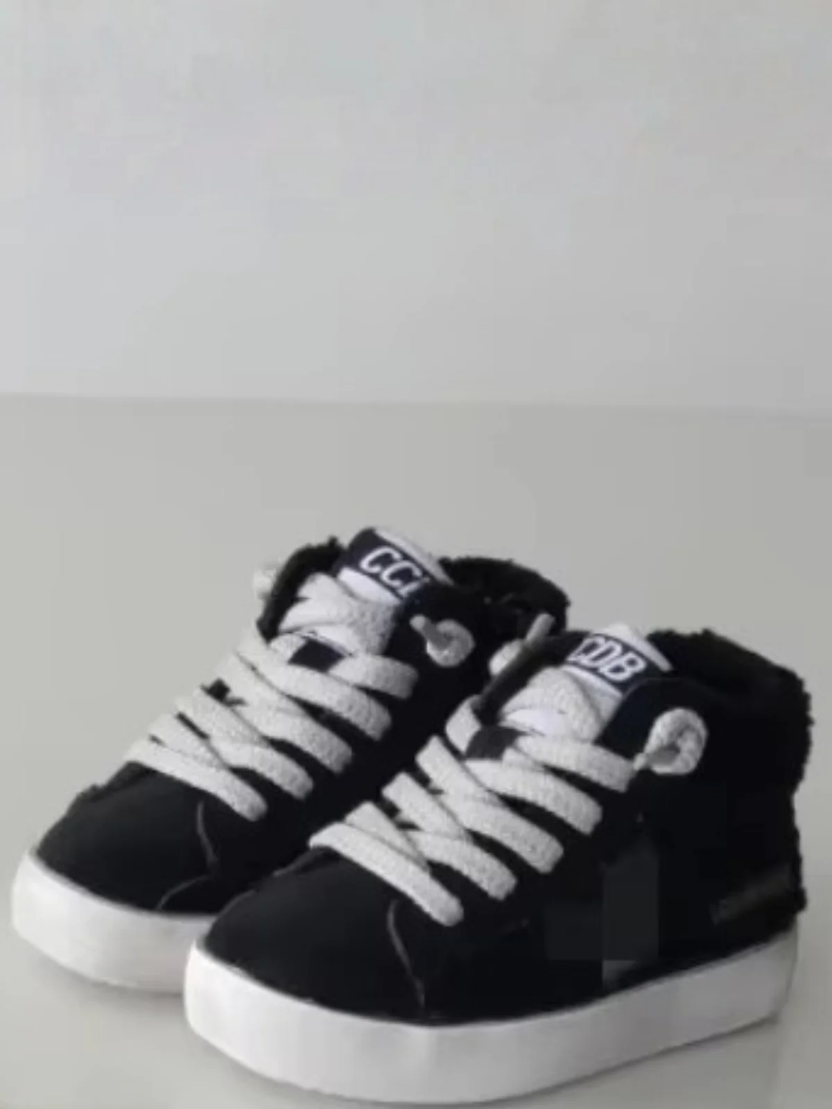 Girls Fuzzy High-Top Sneakers by Liv and Mia - Image 4