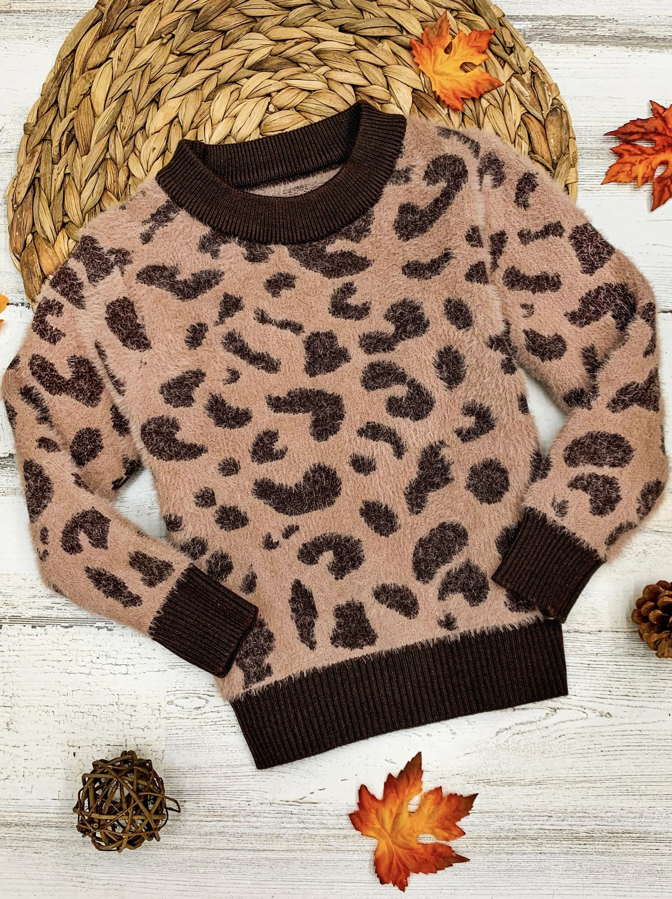 Fierce Fuzzy Leopard Sweater - Image 2