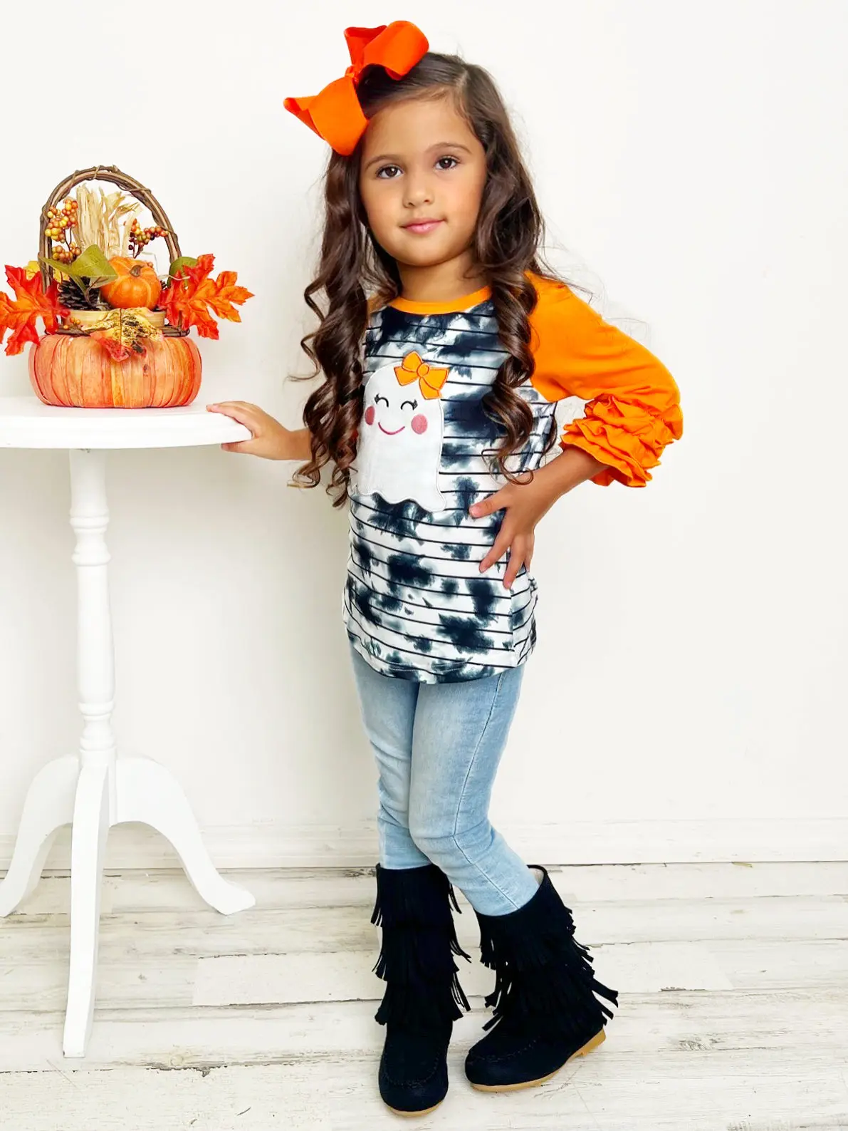 All Boo'd Up Tie Dye Raglan Top - Image 4