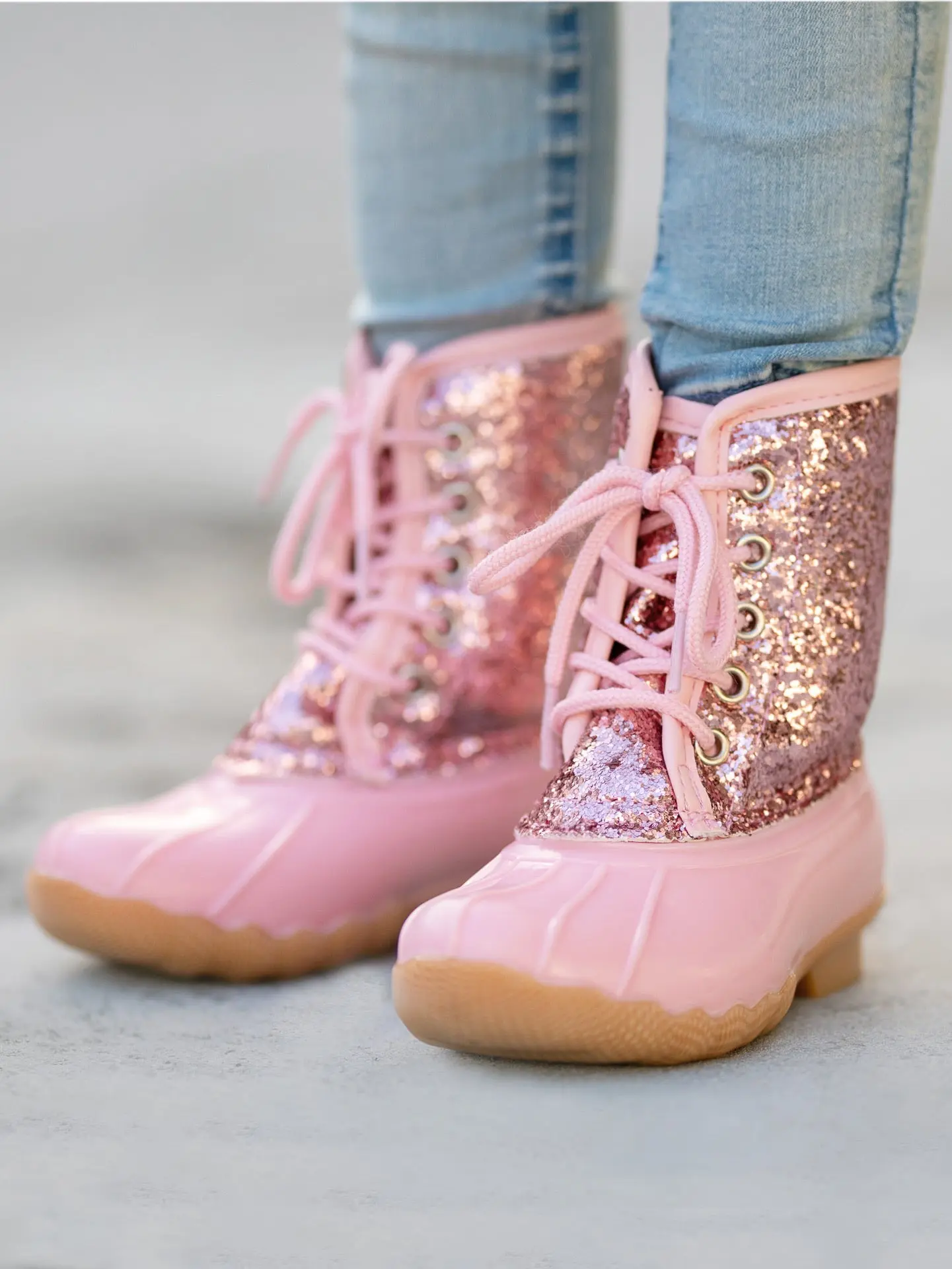 Sparkle Splash Glitter Duck Boots By Liv and Mia - Image 3