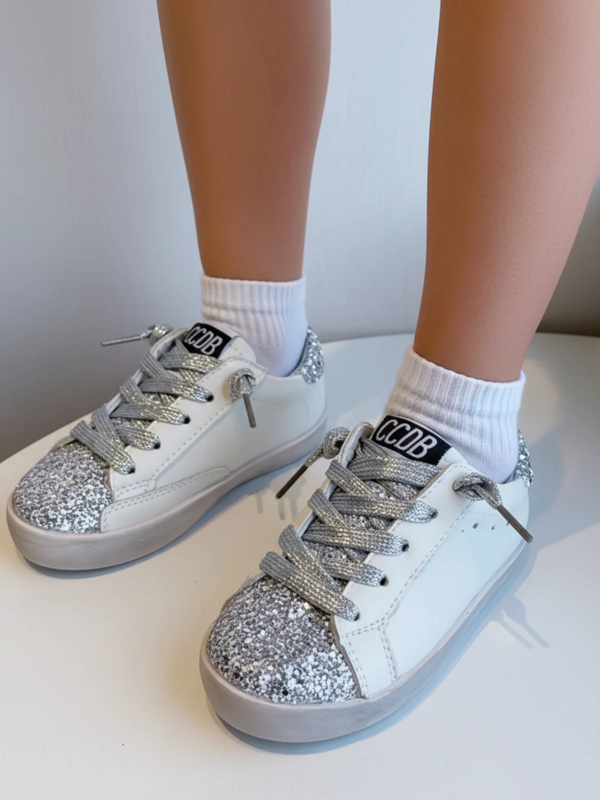 Glitter Gal Casual Sneakers by Liv and Mia - Image 3