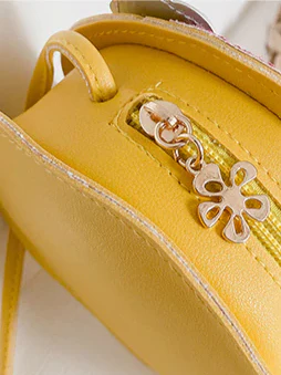Girls Glitters and Rainbows Round Crossbody Handbag - Image 6
