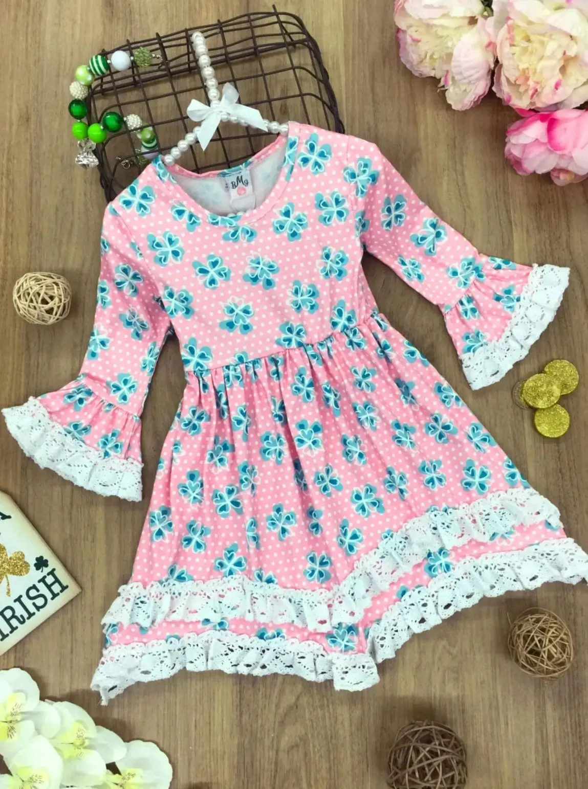 More Than Lucky Tiered Crochet Hem Dress - Image 3