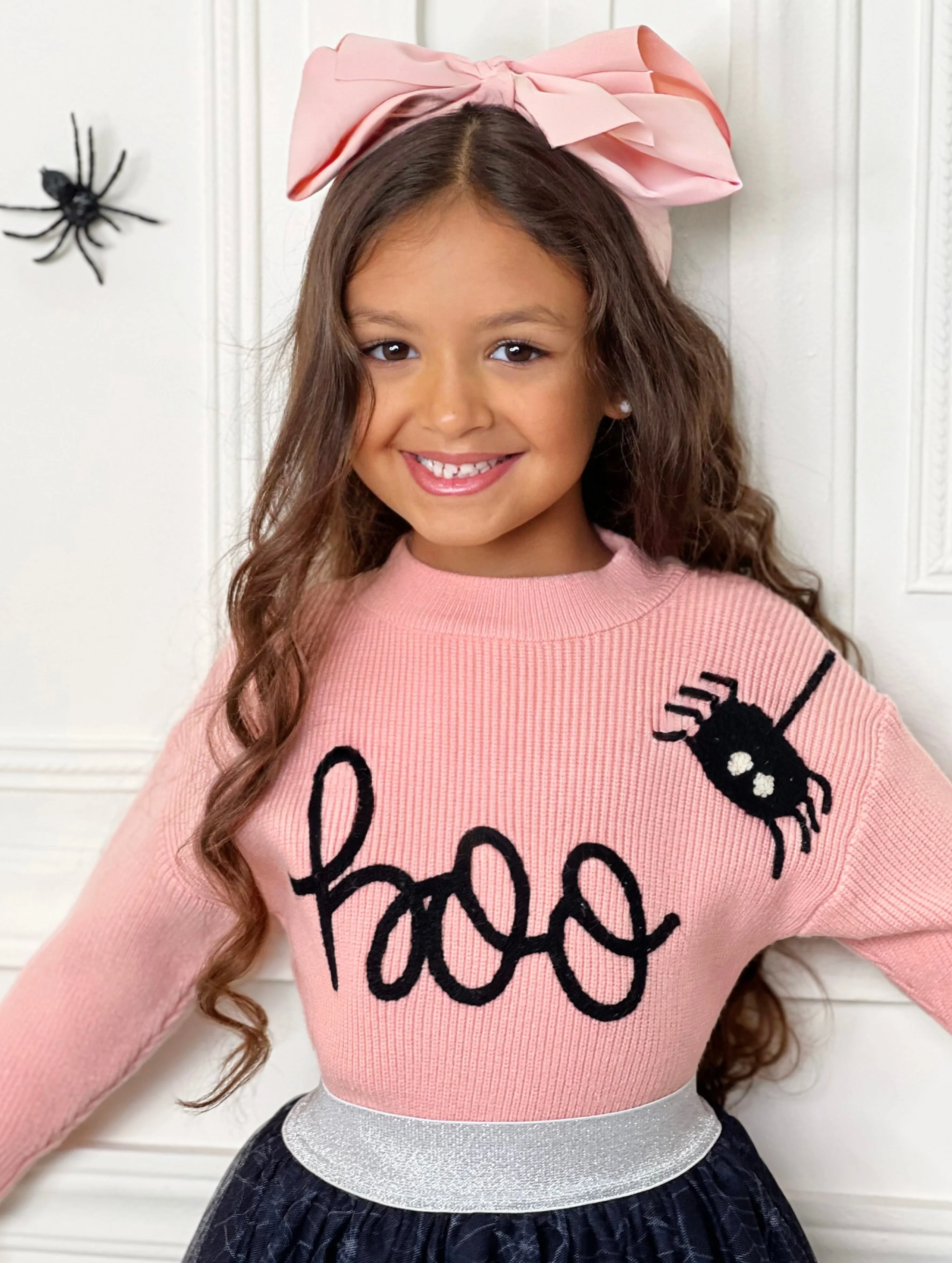 Halloween Boo Top and Spider Tutu Skirt Set - Image 2