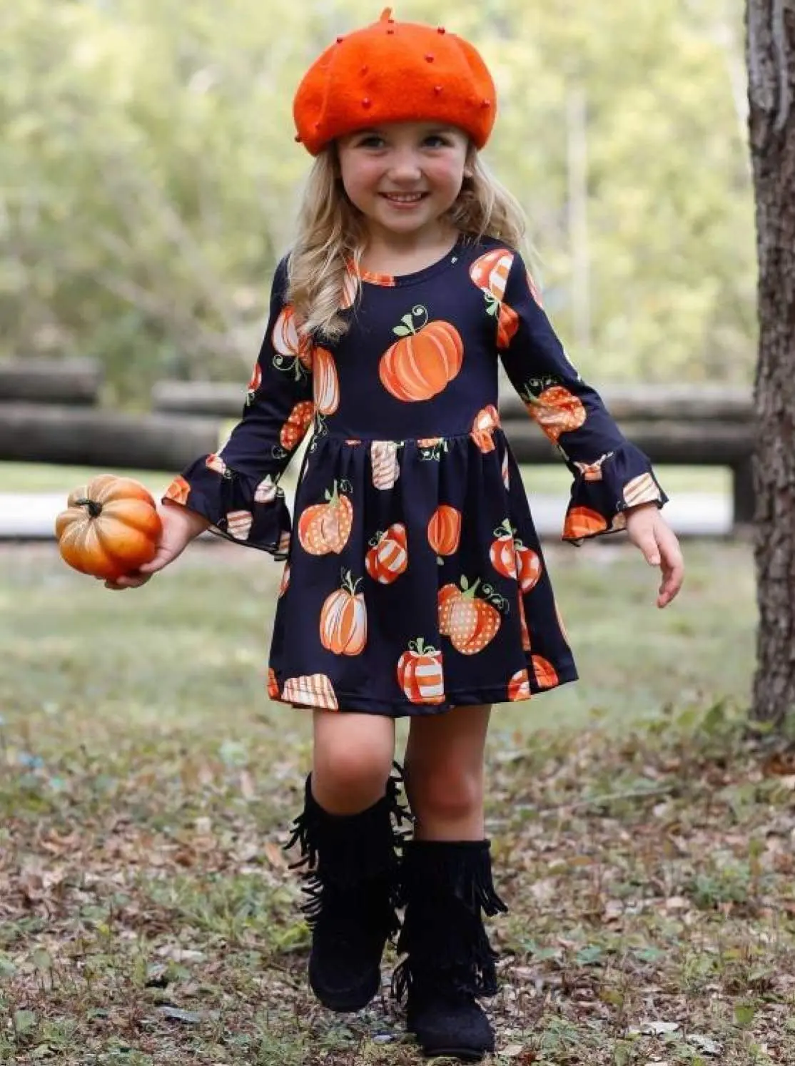 Blessed and Pumpkin Obsessed Dress - Image 2