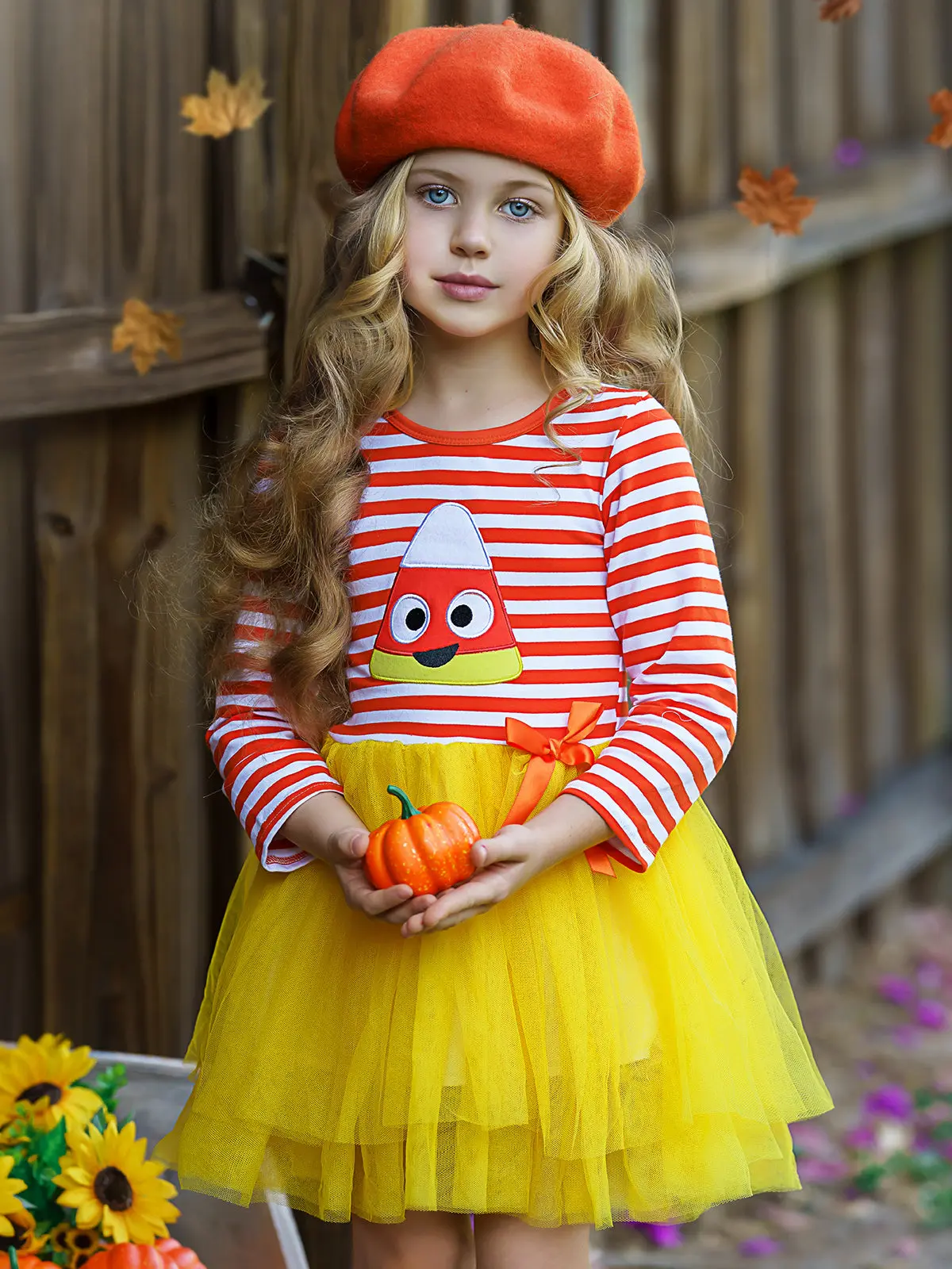 Candy Corn Kisses Tutu Dress - Image 3