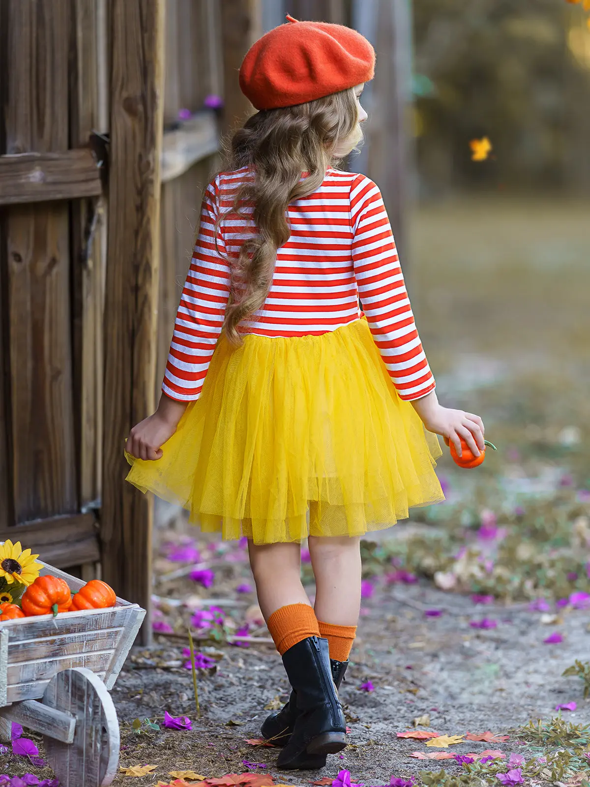 Candy Corn Kisses Tutu Dress - Image 6