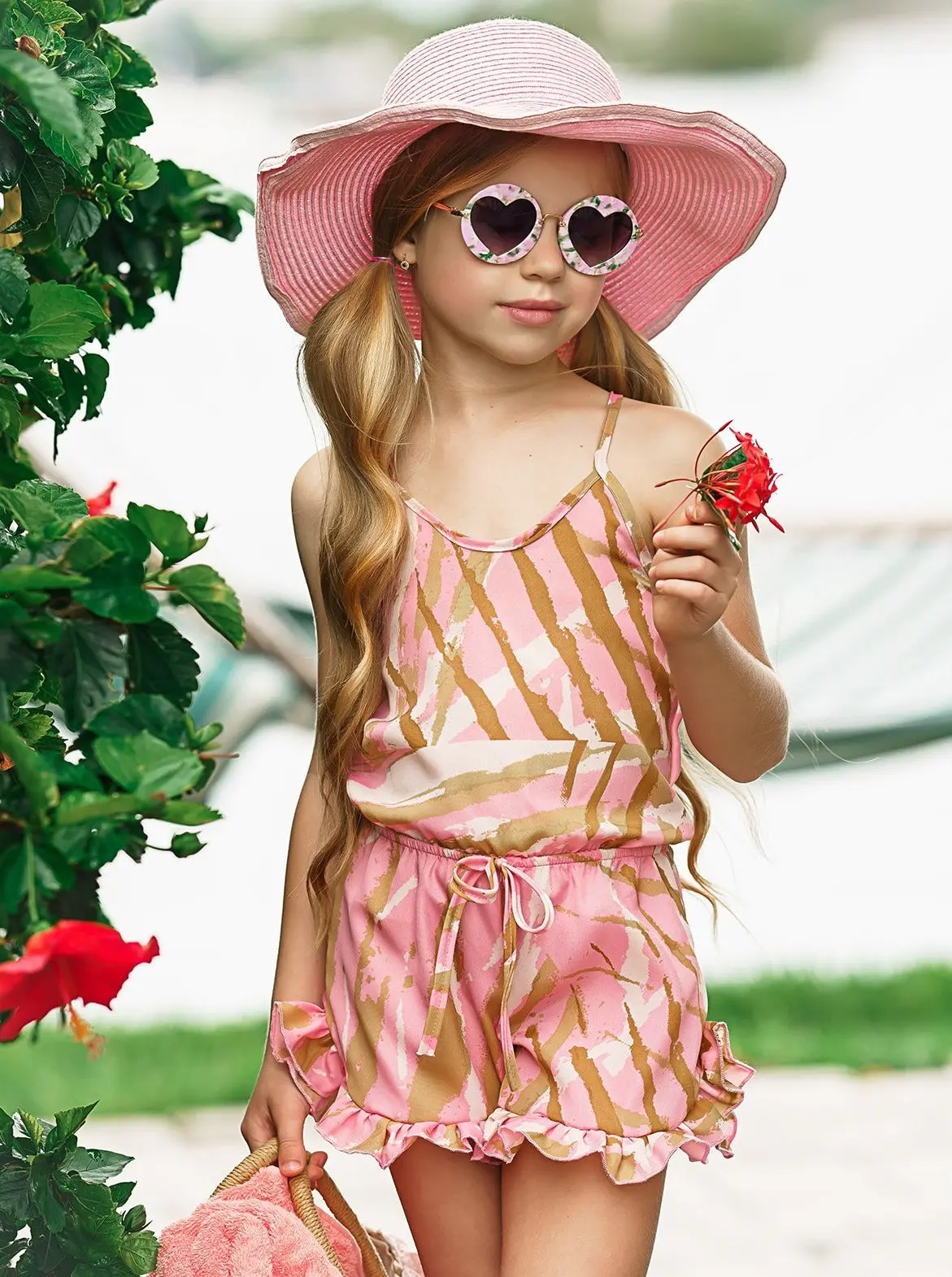 Just Believe Halter Ruffled Hem Romper - Image 2