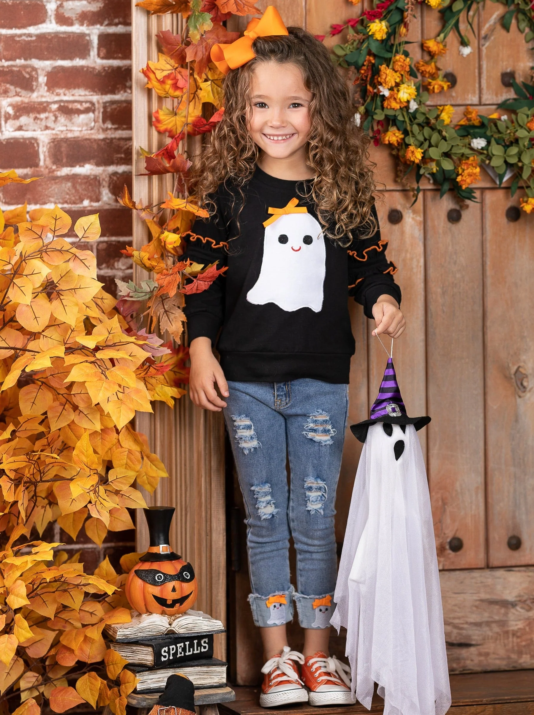 Looking Good, Ghoul Pullover and Cuffed Jeans Set - Image 2