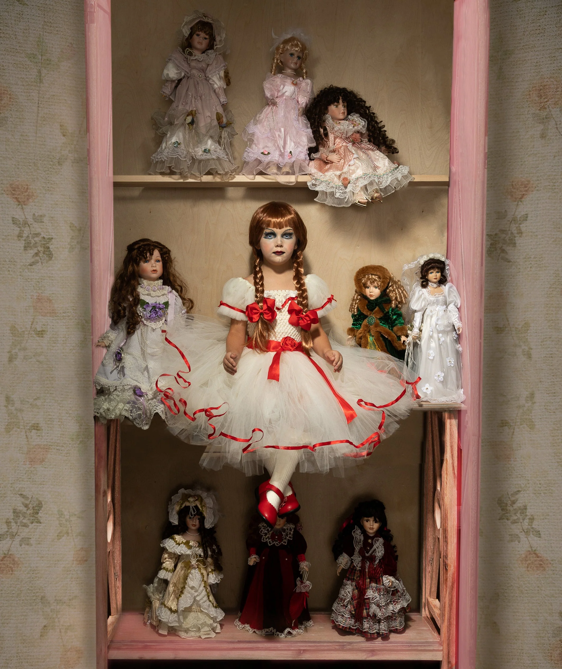 Girls Haunted Doll Inspired Tutu Costume Dress - Image 5