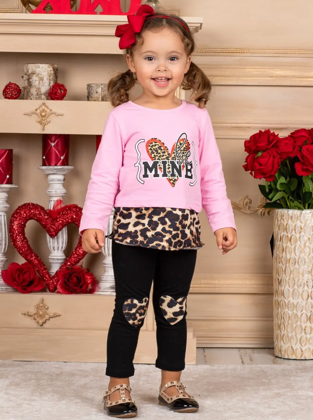 Be Mine Patched Legging Set - Image 3